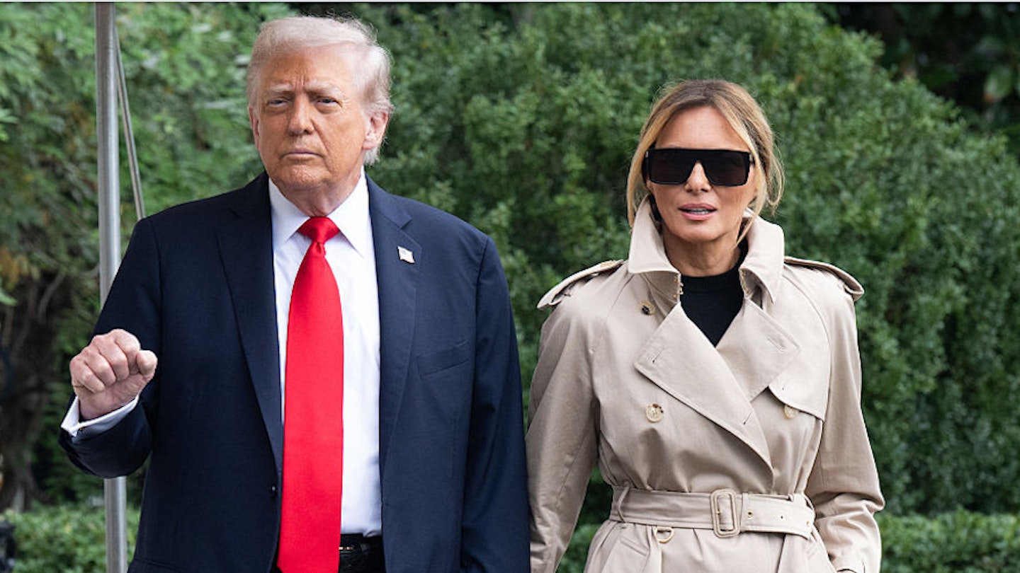 A photo of Donald and Melania Trump together