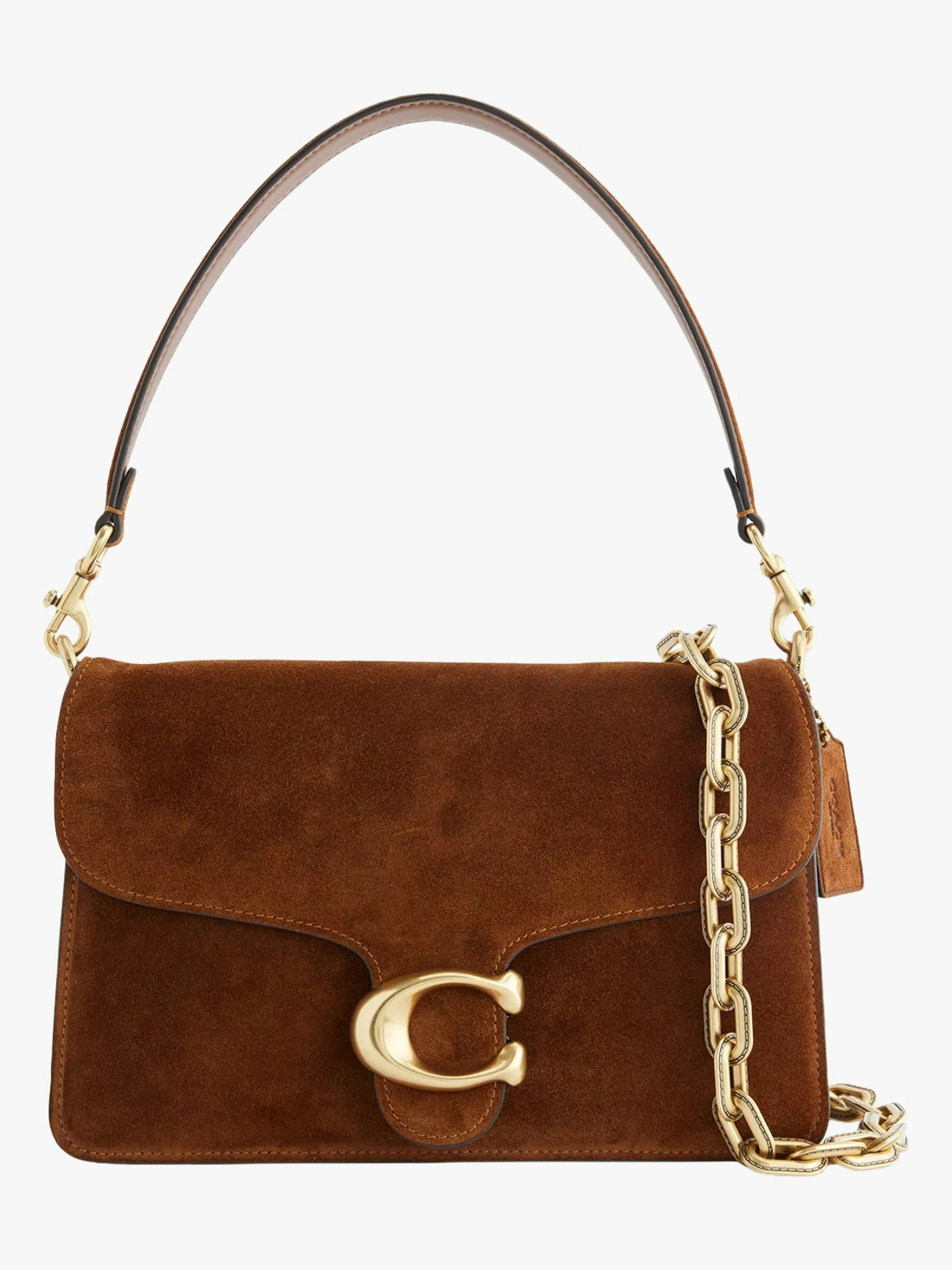 Coach, Tabby Two-Compartment Leather-Suede Shoulder Bag