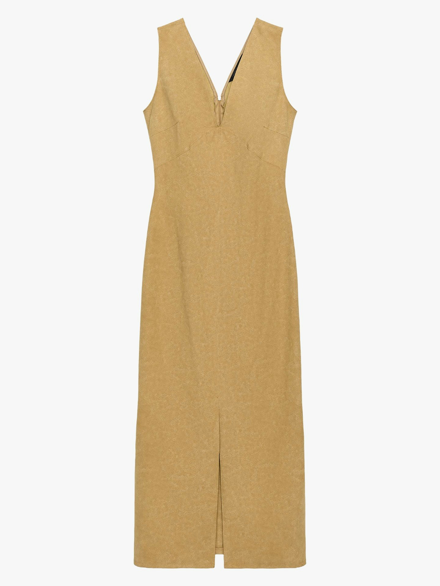 Zara, Faux Suede Midi Dress