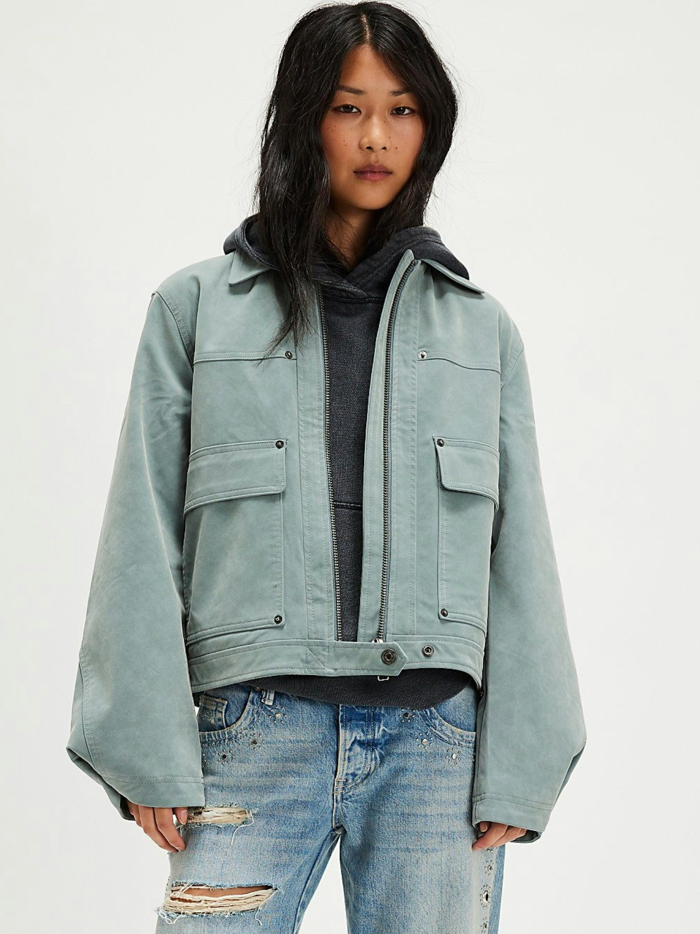 Free People, We The Free Blair Vegan Suede Jacket