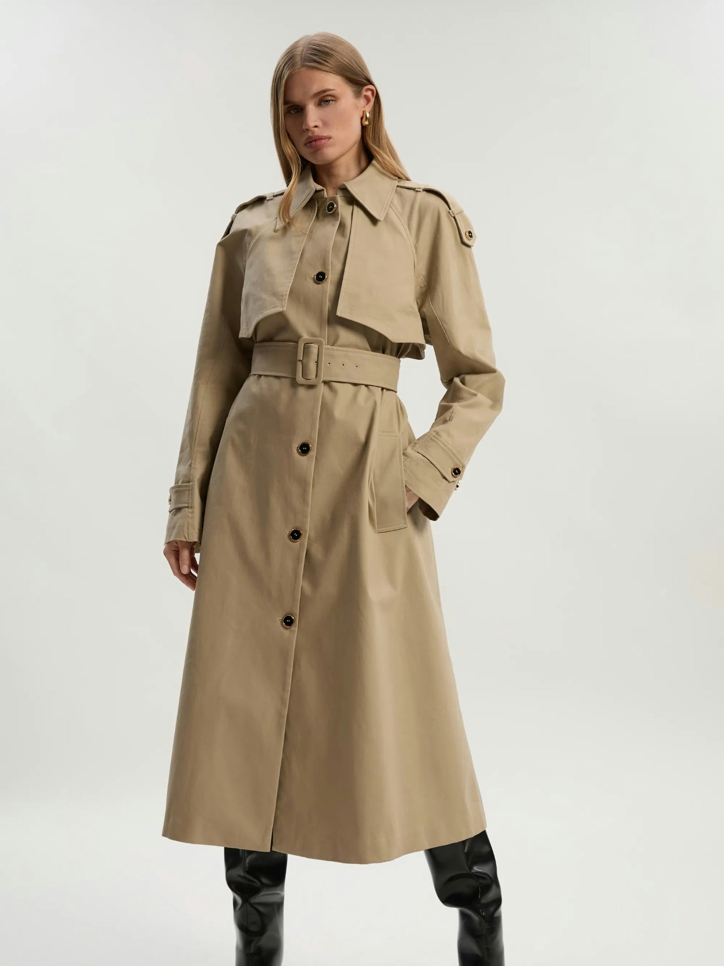 Trench-coat Zara En 100% Lin - Taille M - Couleur Beige Naturel - Neuf Avec étiquettes