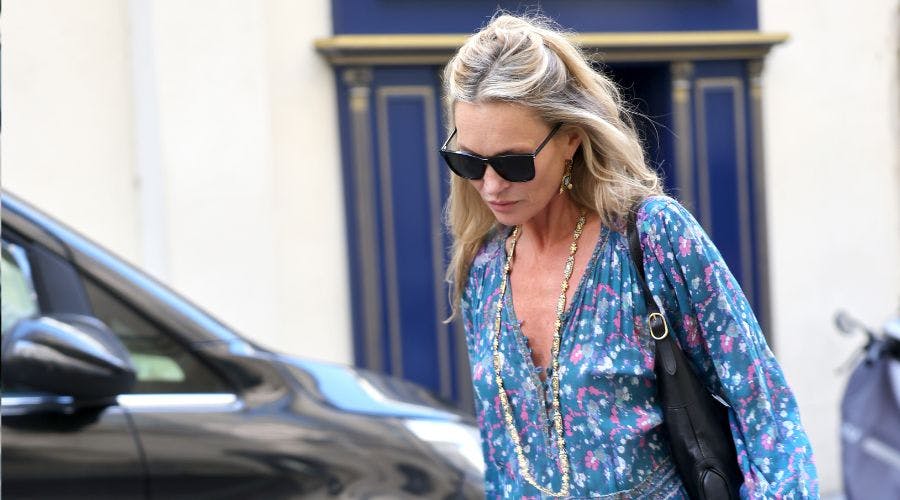 kate moss grey dress S/S 98 Versace Strapless Kate Moss Dress Gray Distressed Houndstooth  Modig