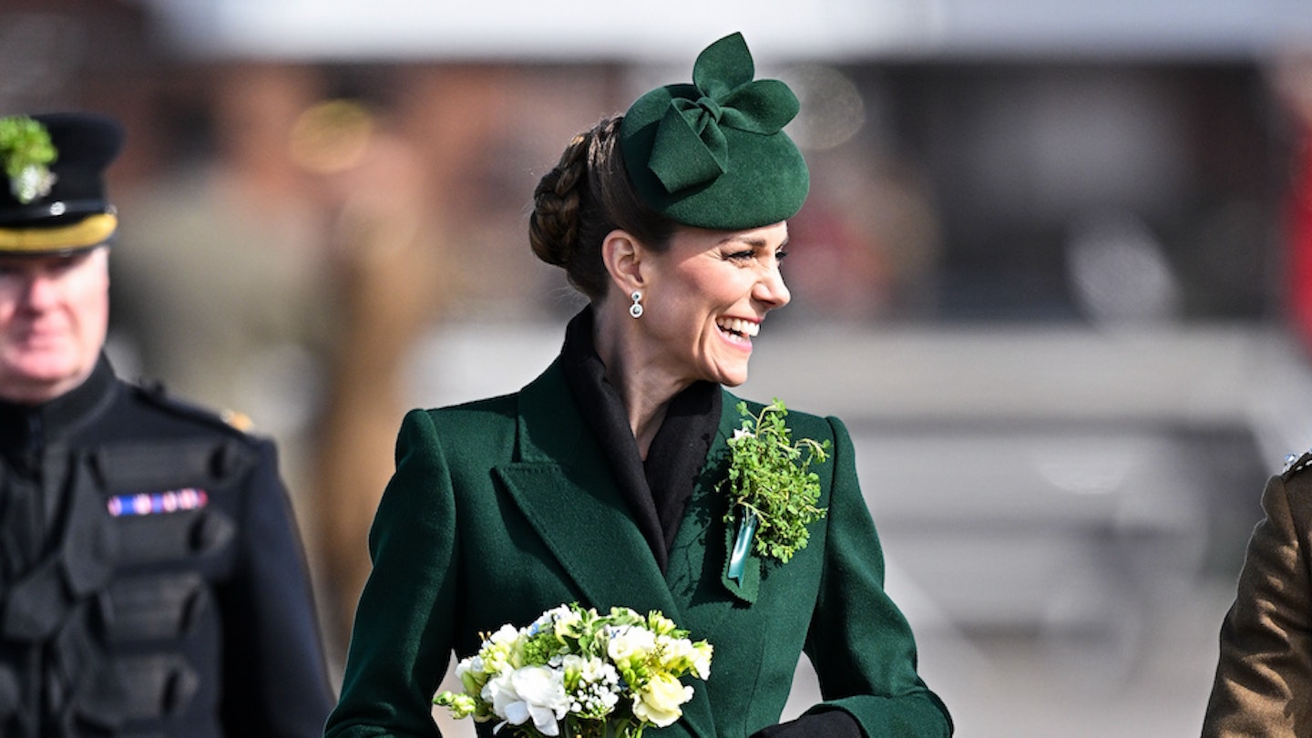 princess of wales green dress Kate Middleton Turns to an Unexpected Designer for Her Trooping The Colour Look