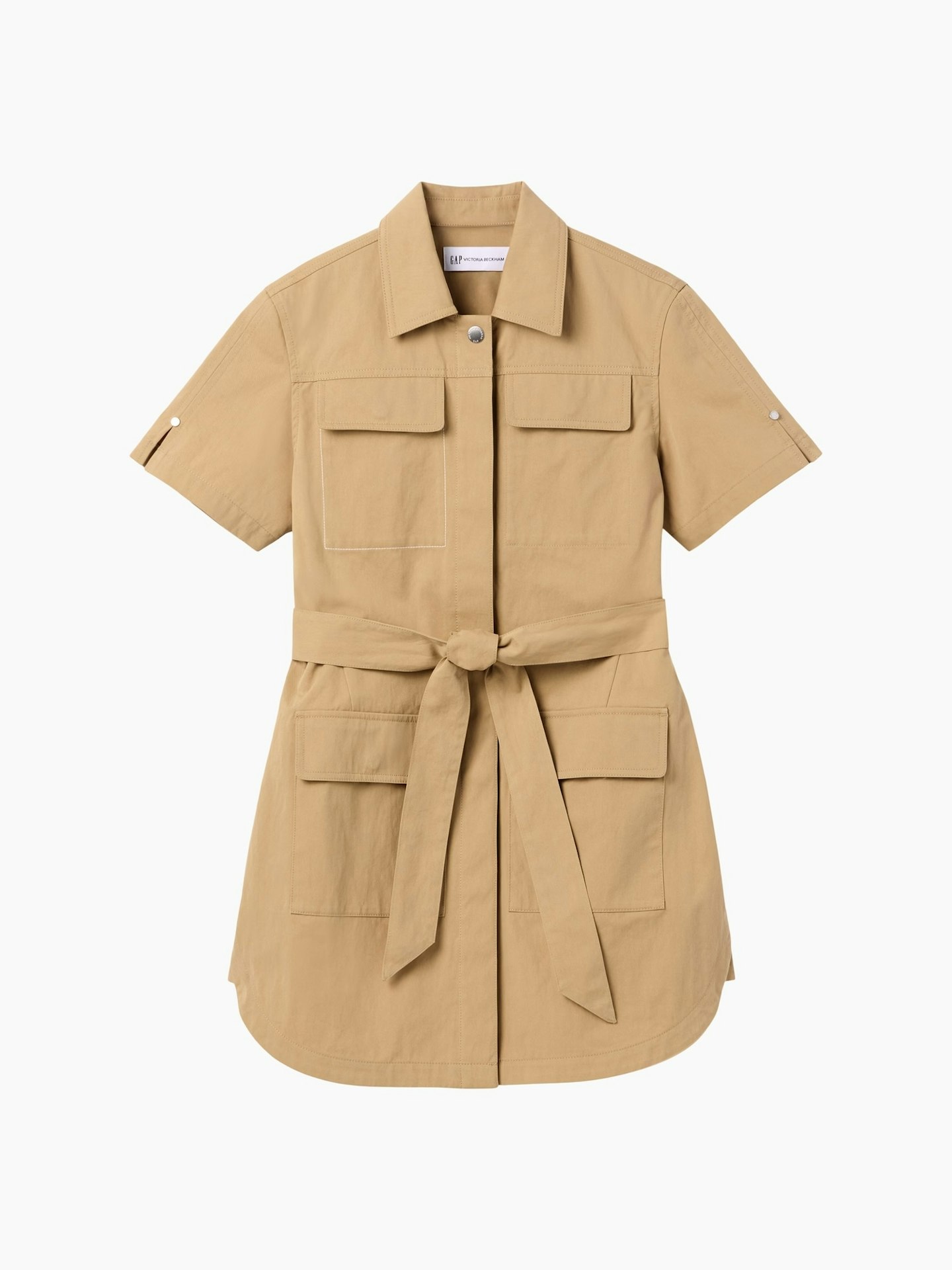 knee length dresses for ladies Neutral Utility Midi Dress  Mint Velvet