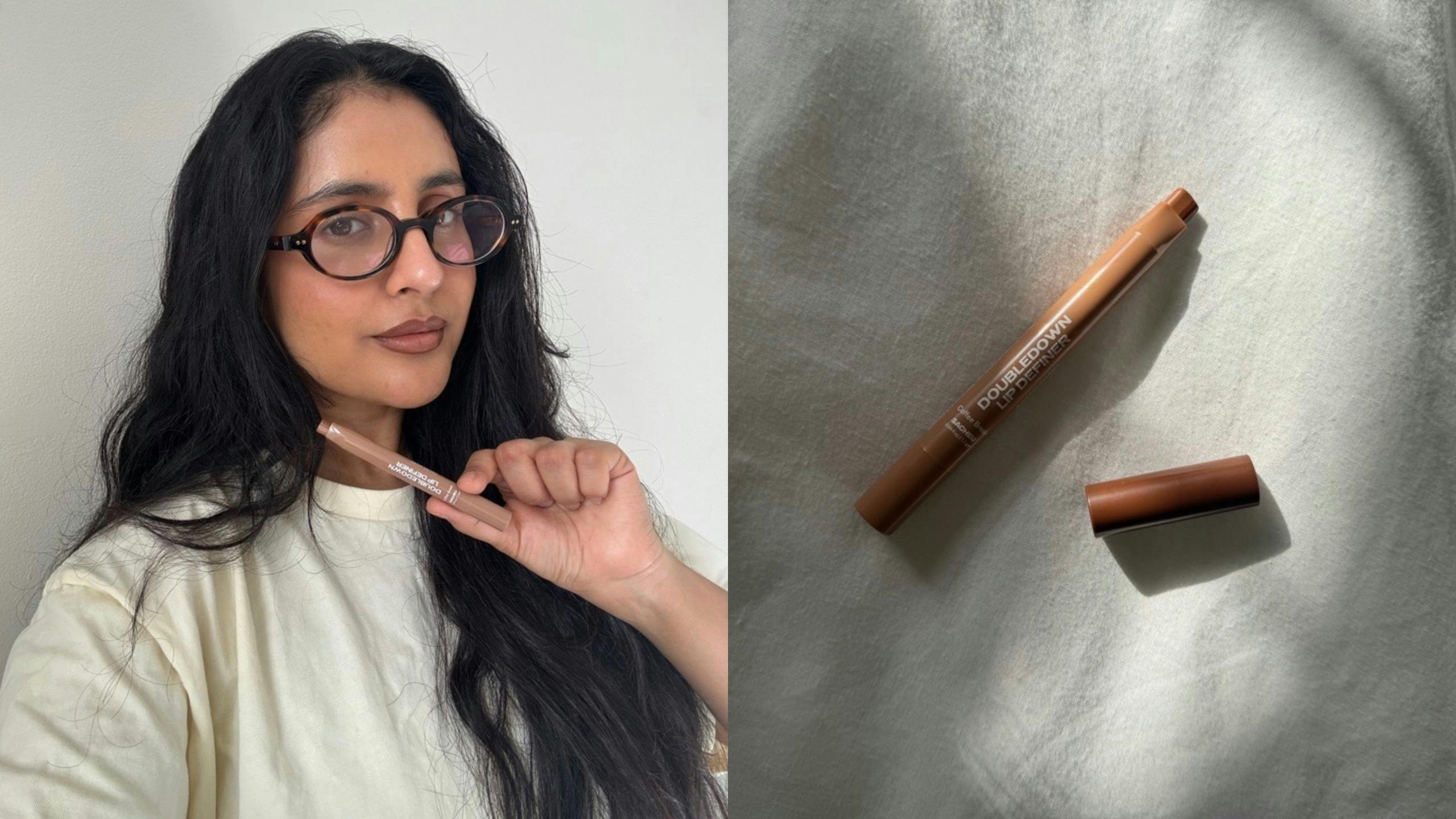 I carry multiple lip liners to create an ombré look but this 2-in-1 has revolutionised my lip game