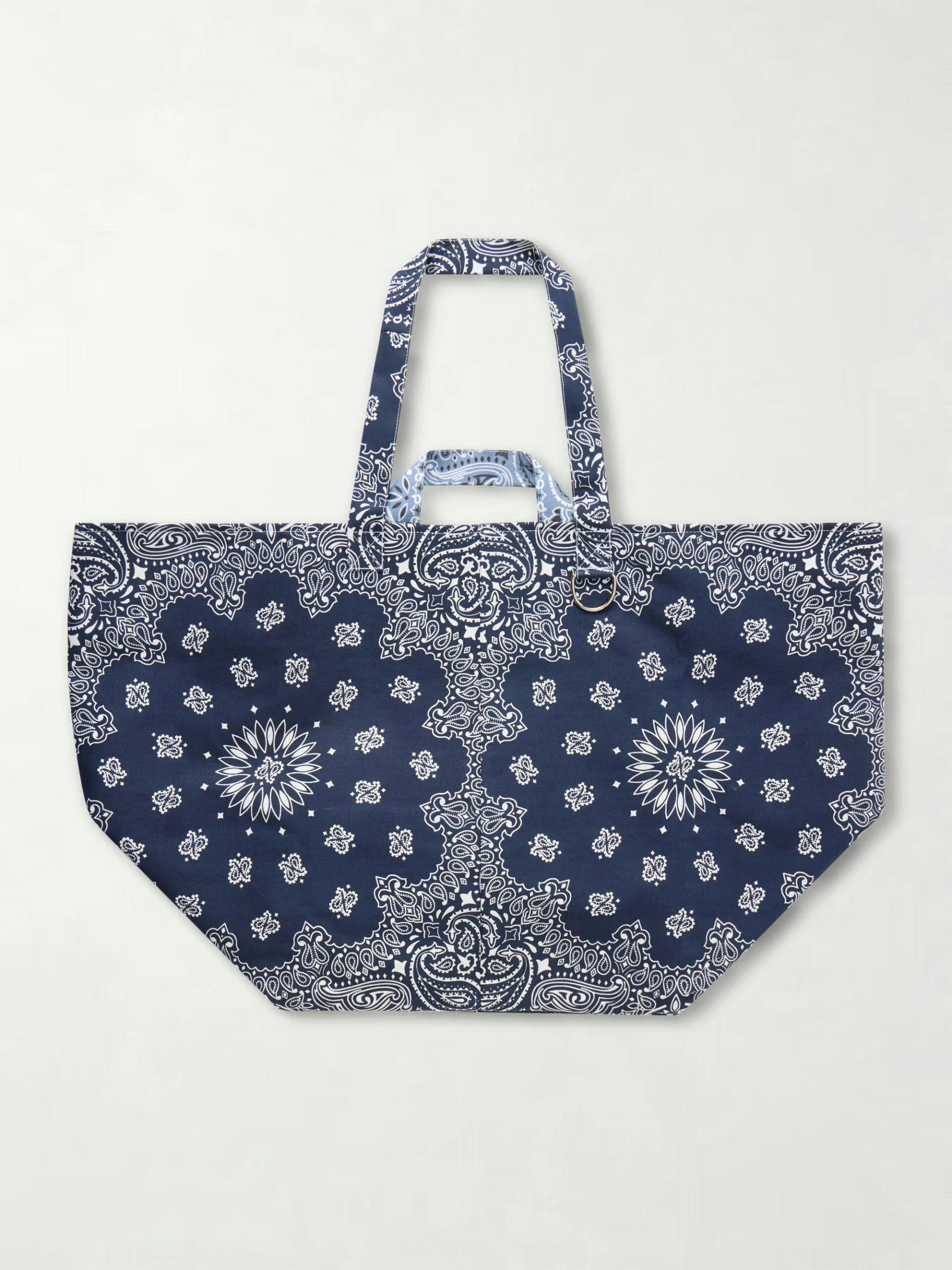 call it by your name バンダナ柄ネイビーブルートートバッグ This Is The Chic Bandana Bag Brand You're Seeing Everywhere