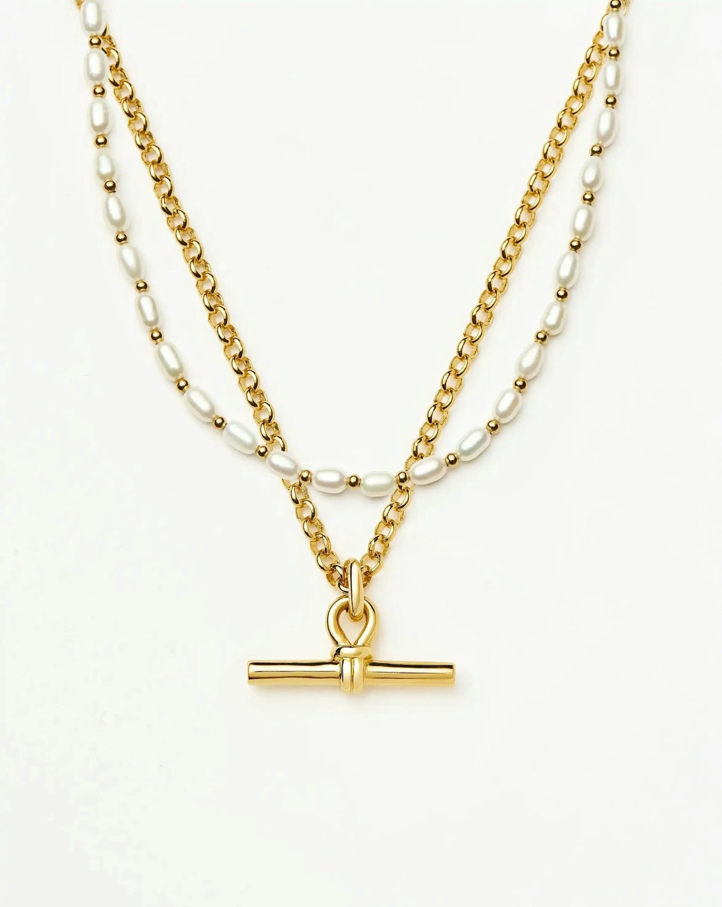 Missoma The Andy Pearl Necklace Set
