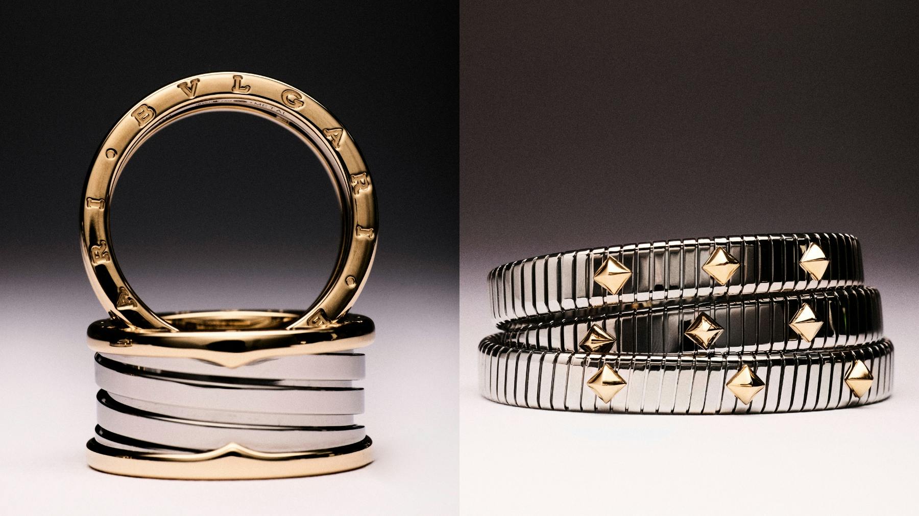 Bring warmth and strength to every outfit with Bvlgari Gold & Steel