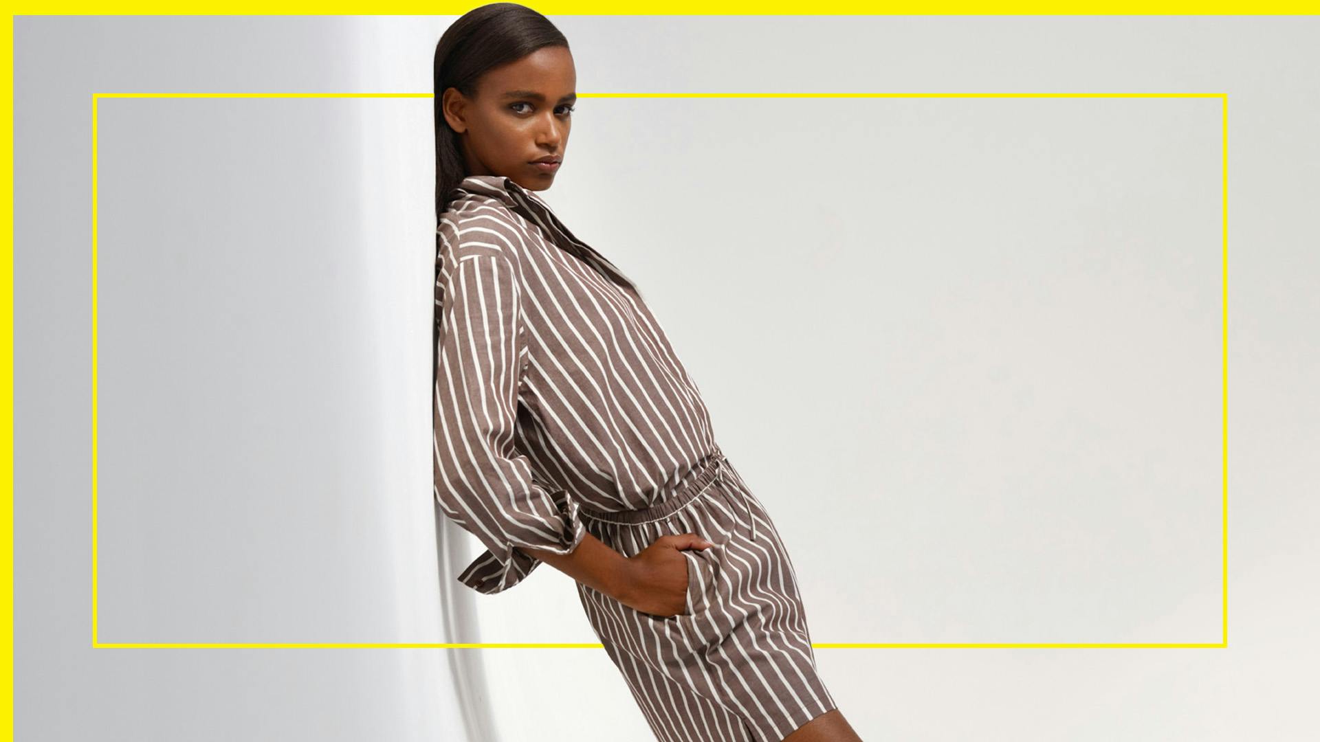 primark striped shirt dress Primark T-shirt Jersey Dress Light Blue Stripes Open Neckline With Bow Size  L