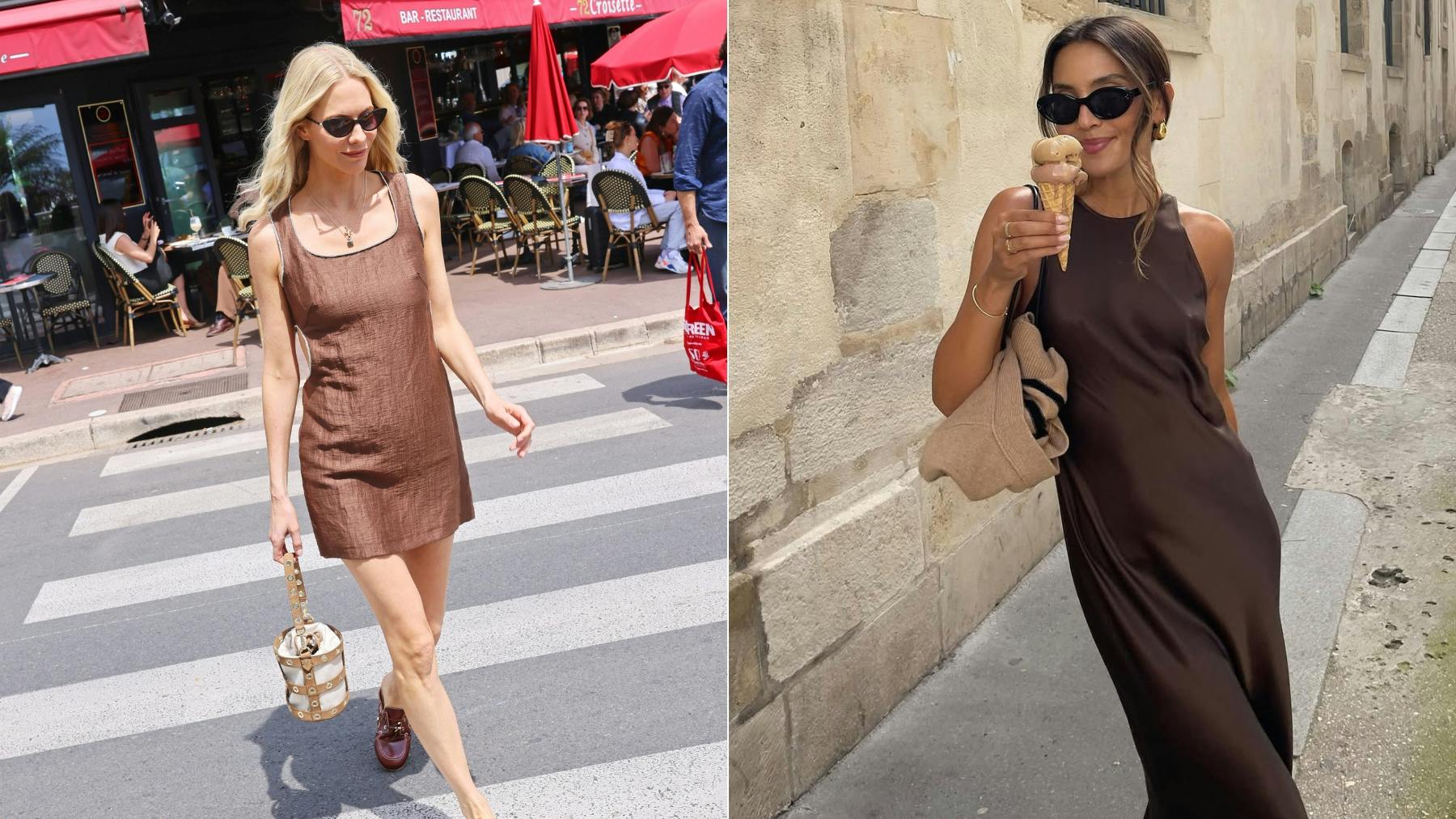 best brown dress Camielle Brown Maxi Dress - US 6