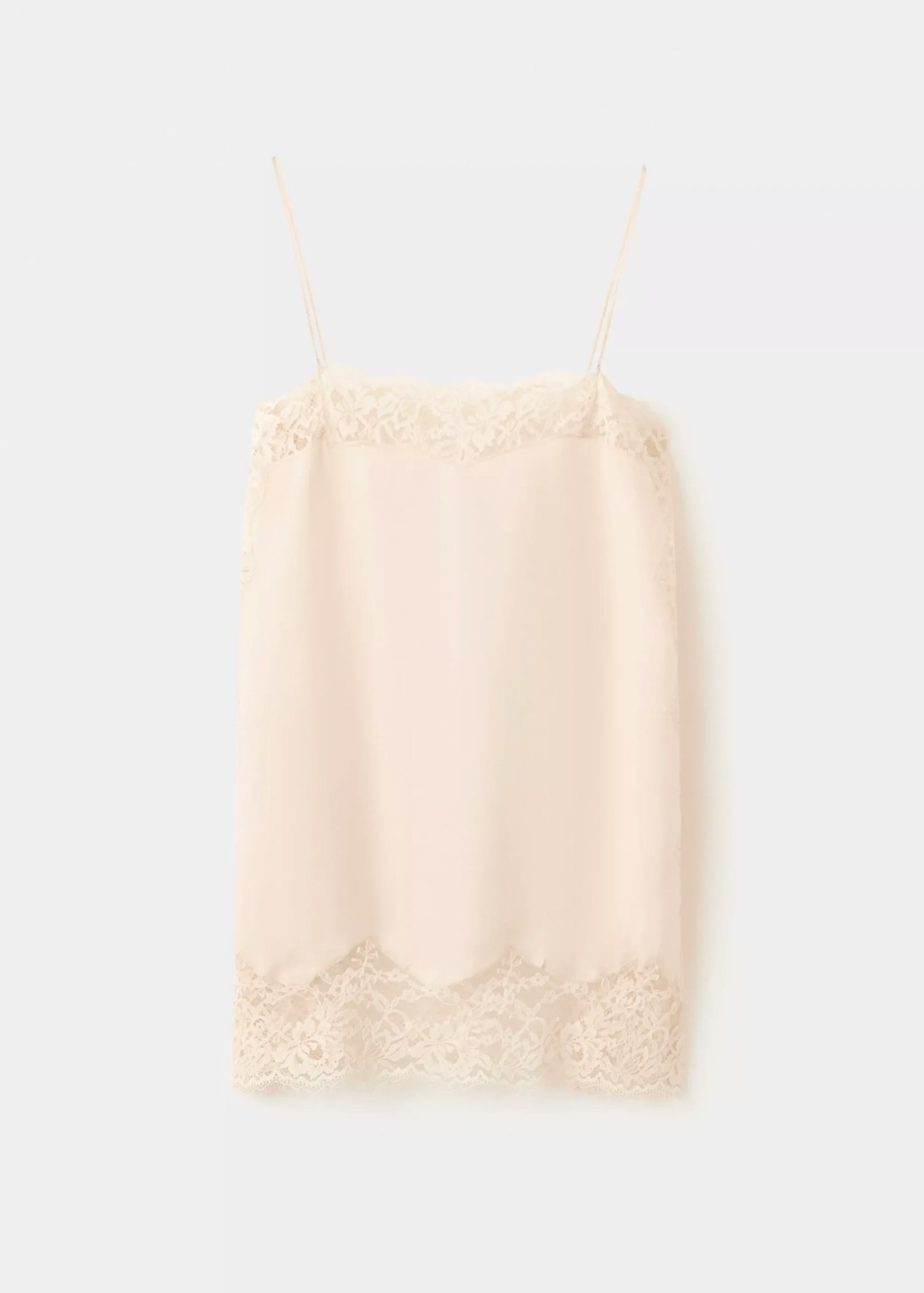 lace cami mini dress