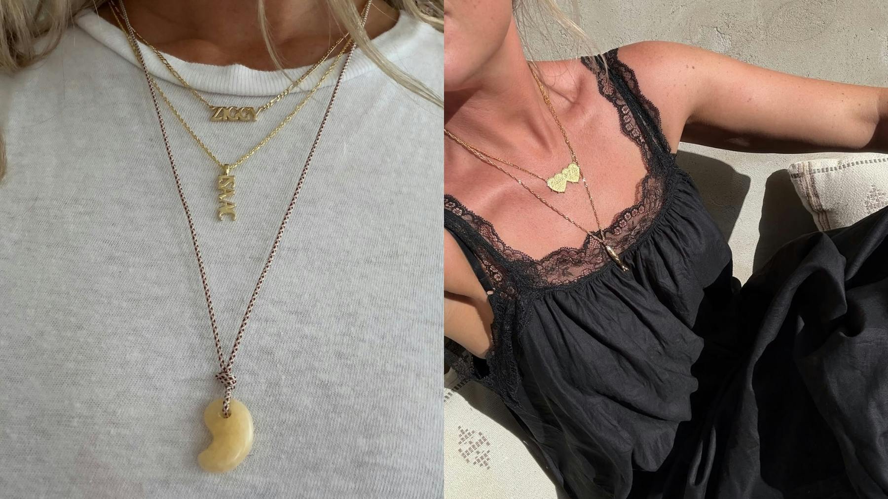 Personalised necklaces are the jewellery trend of the summer - this brand makes my favourite