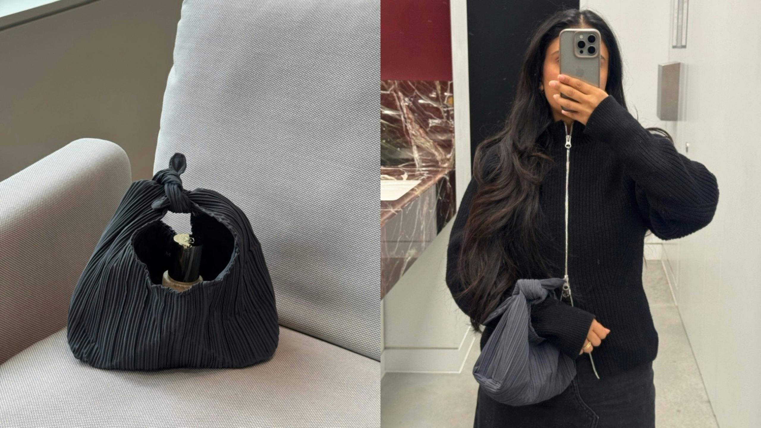 This is the most fashionable make-up bag we've found and you can get it free when you shop from Merit