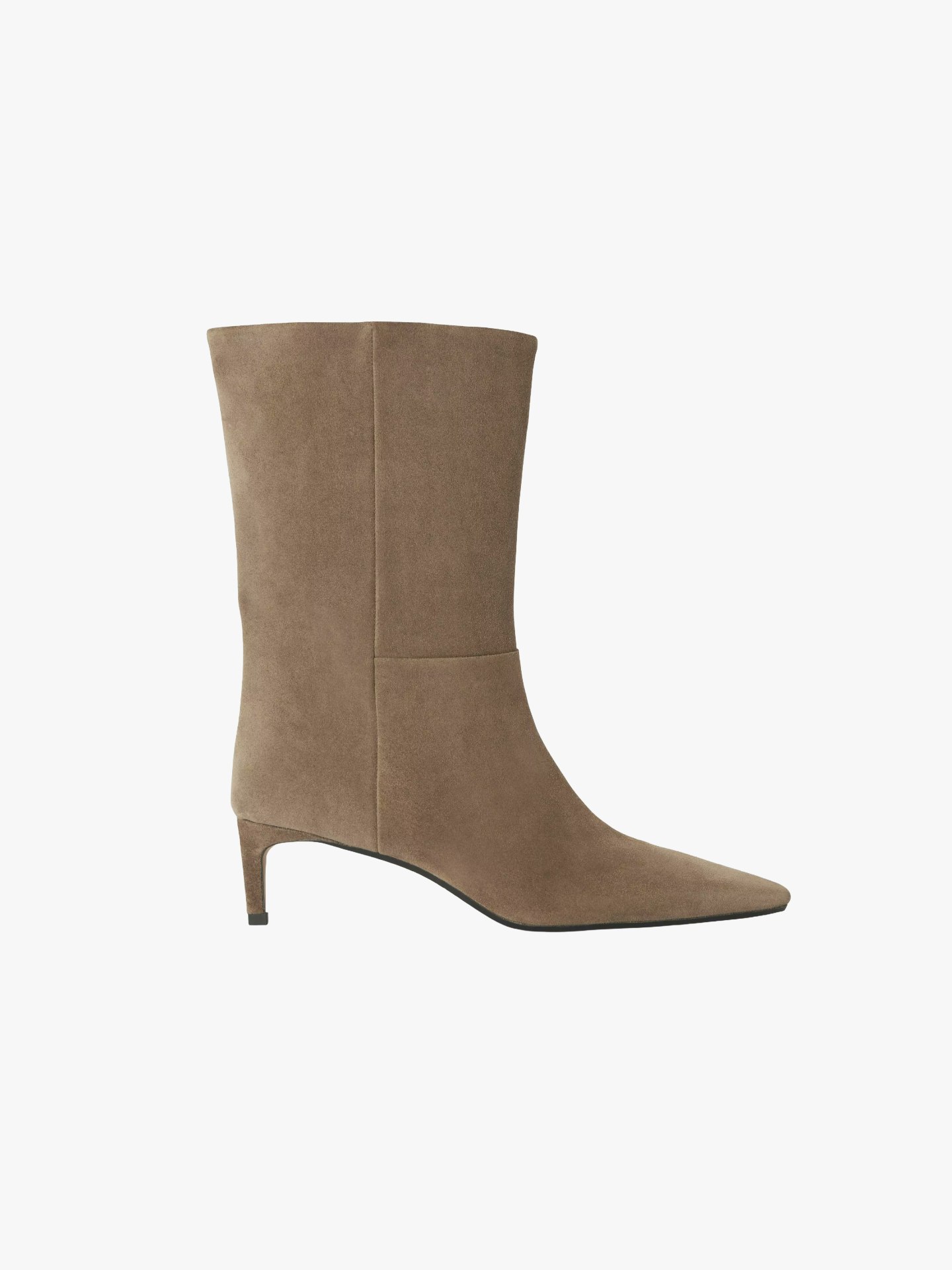 John Lewis, Ottilie Suede Chisel Toe Dressy Calf Boots