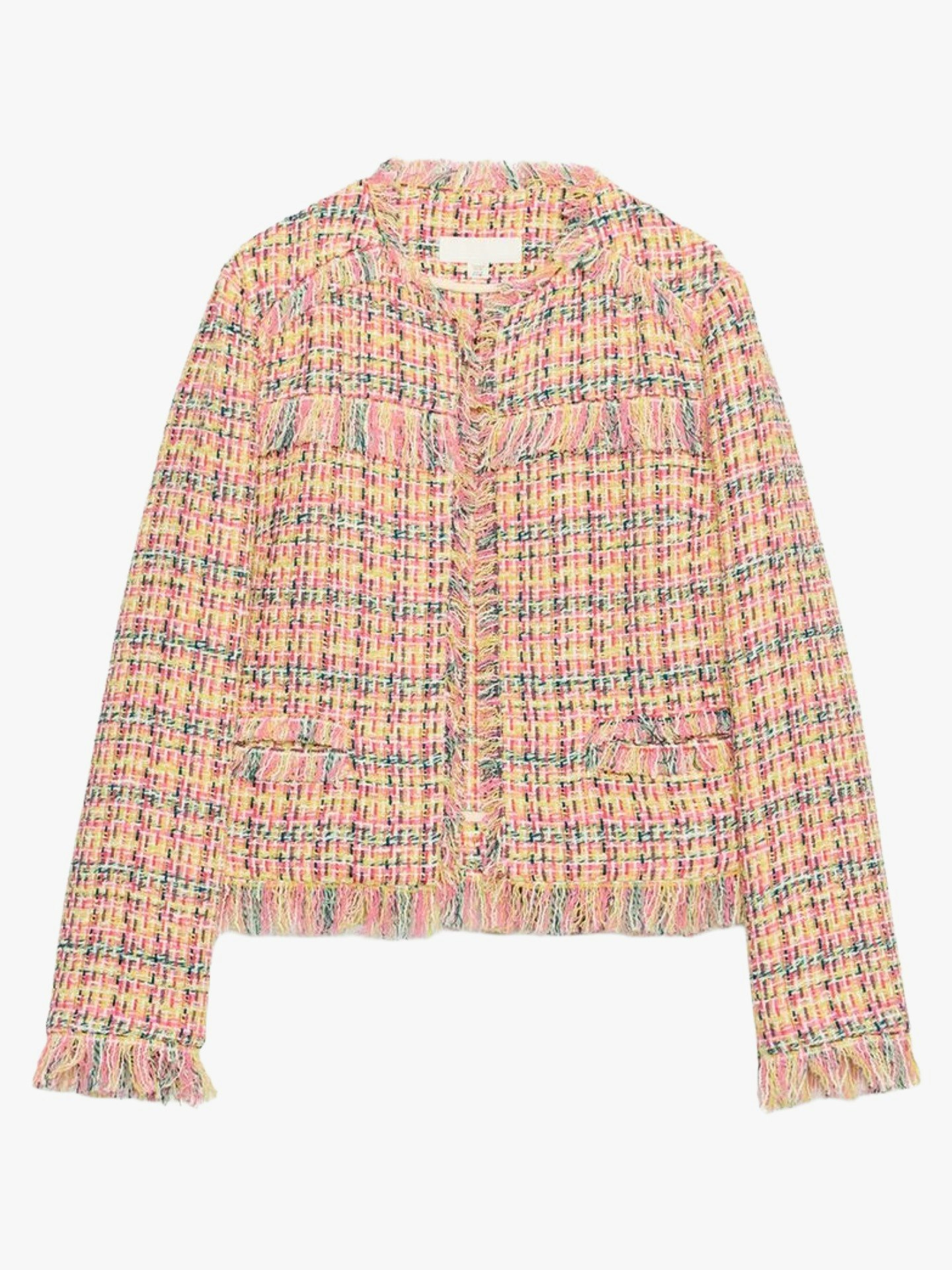 Zara, Textured Fringed Blazer