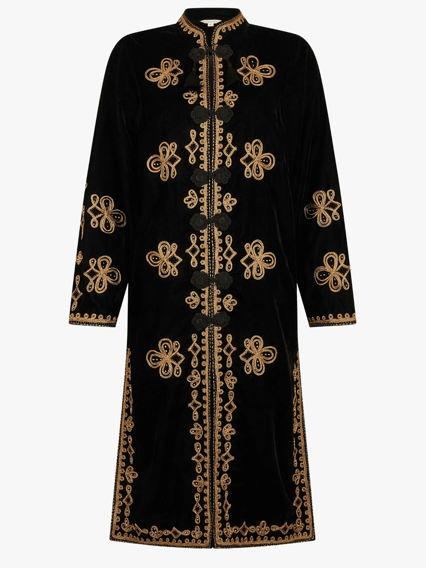 Kate Long Embroidered Velvet Jacket