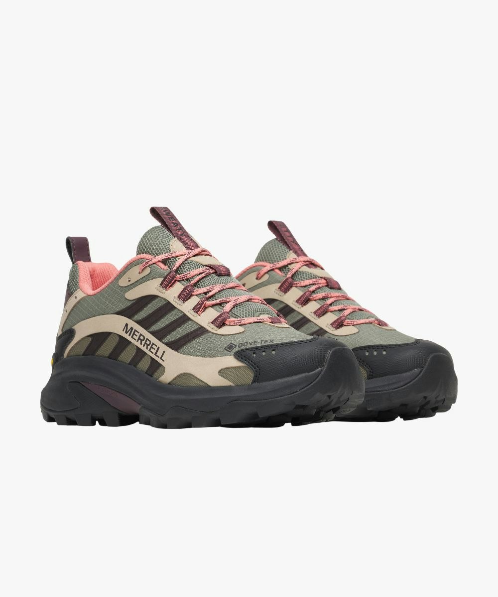 SB x Merrell, Women's Moab Speed 2 GORE-TEX® - Bracken Green Melon Pink