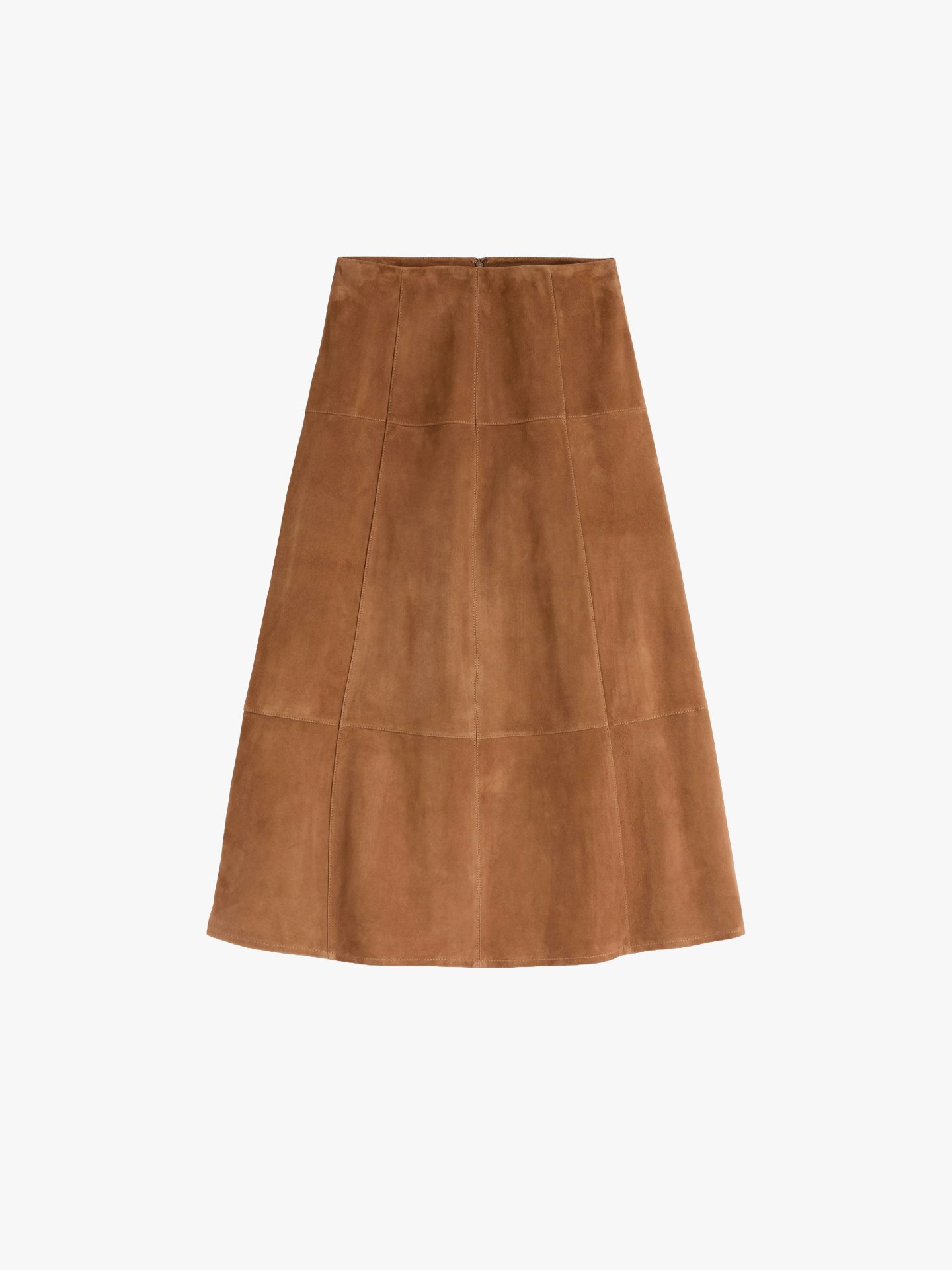 Boden, Suede Panelled Midi Skirt