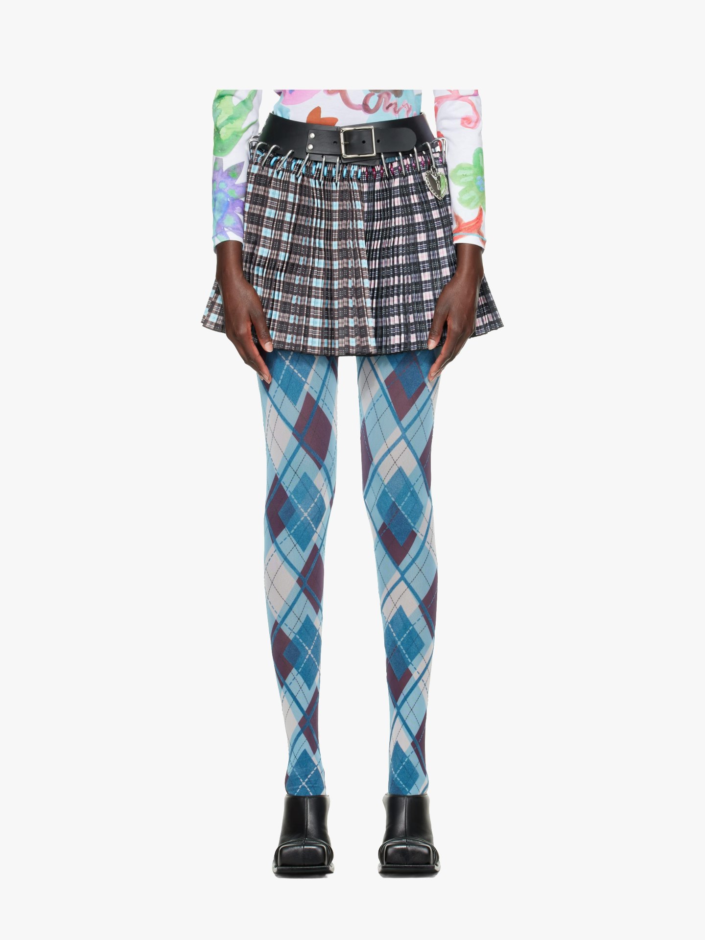 Chopova Lowena, Multicolour Plugged Carabiner Mini Skirt