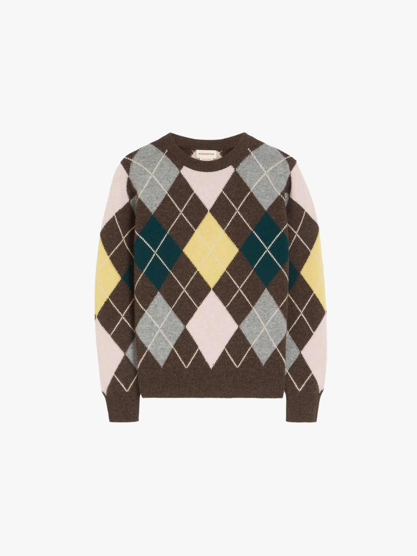 &amp; Daughter, Ava Argyle Crewneck Jumper