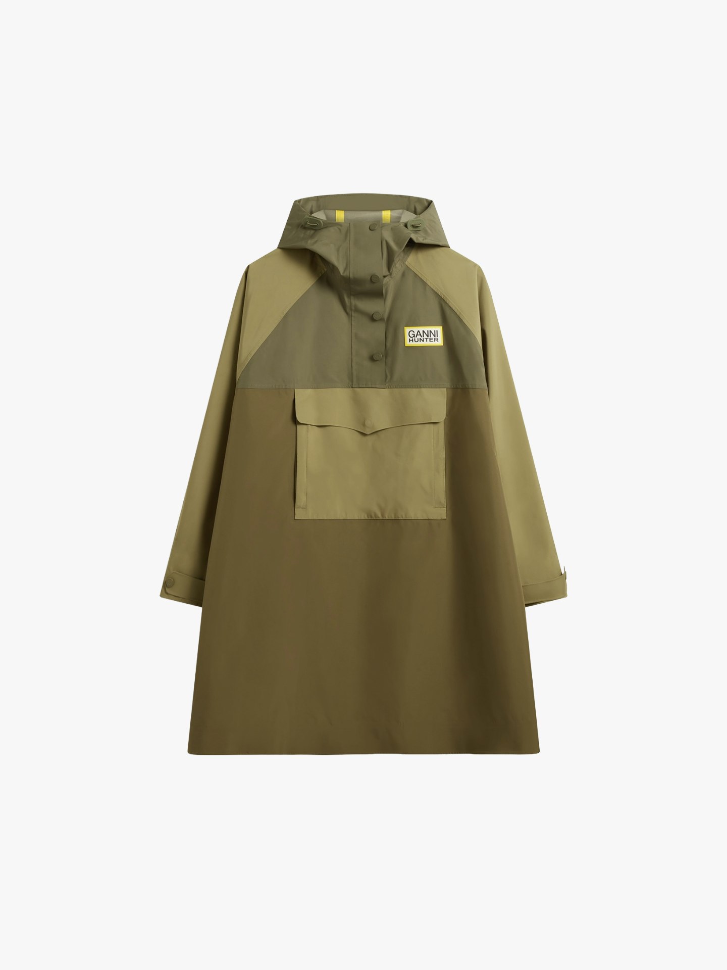 GANNI x Hunter, Poncho in 10K Waterproof Shell