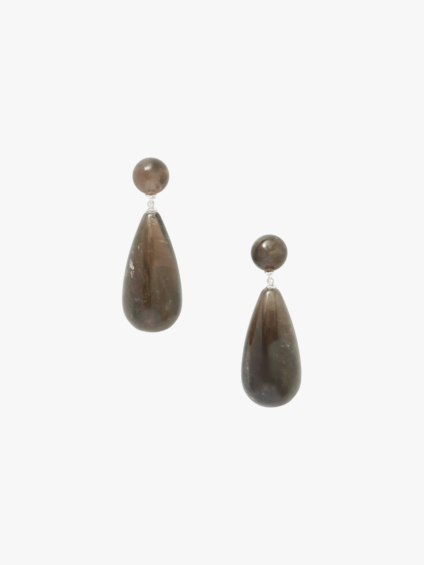 Lié, The Lola Silver And Quartz Earrings 