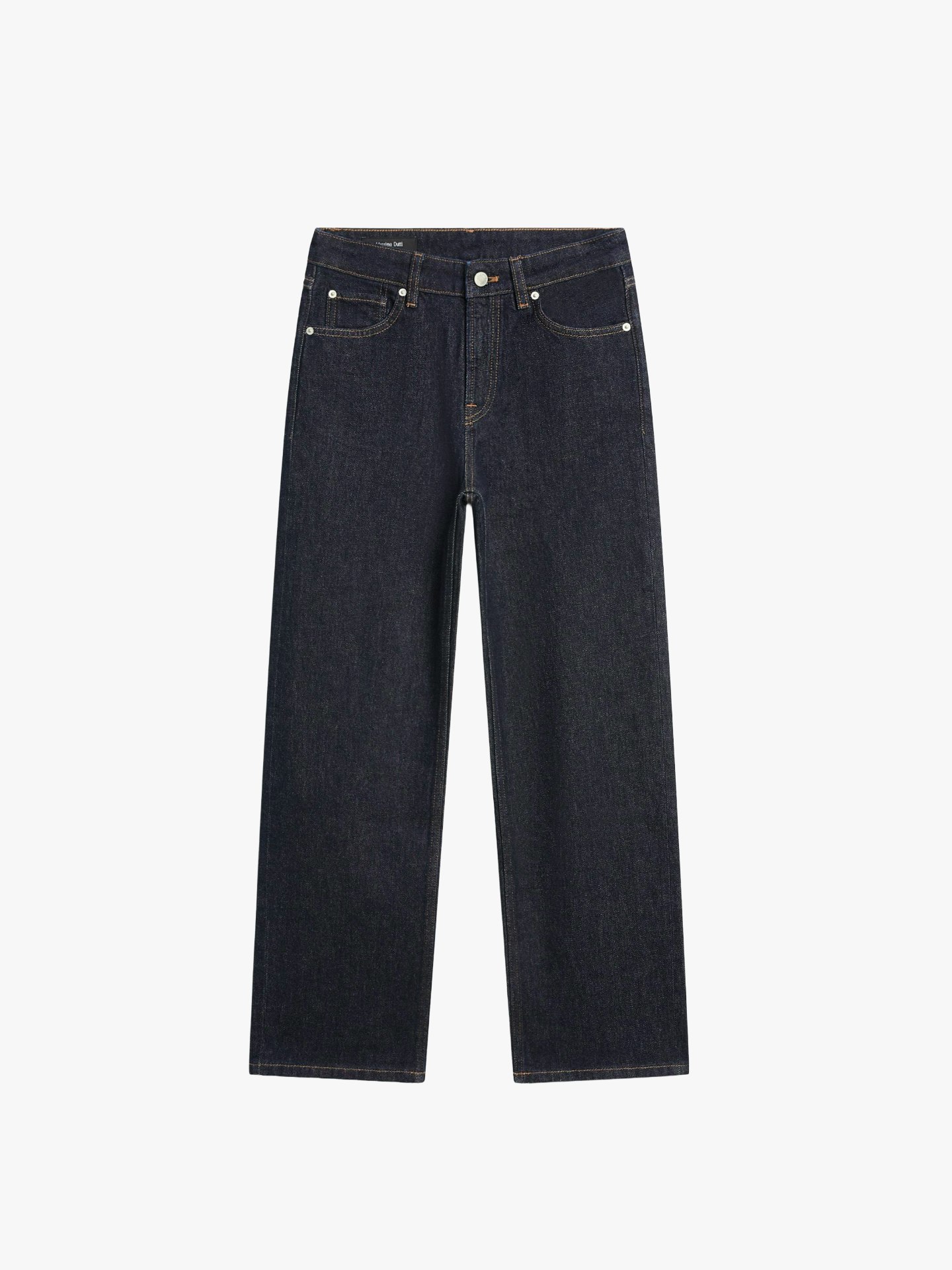 Massimo Dutti, High-waist Cropped Straight-leg Jeans