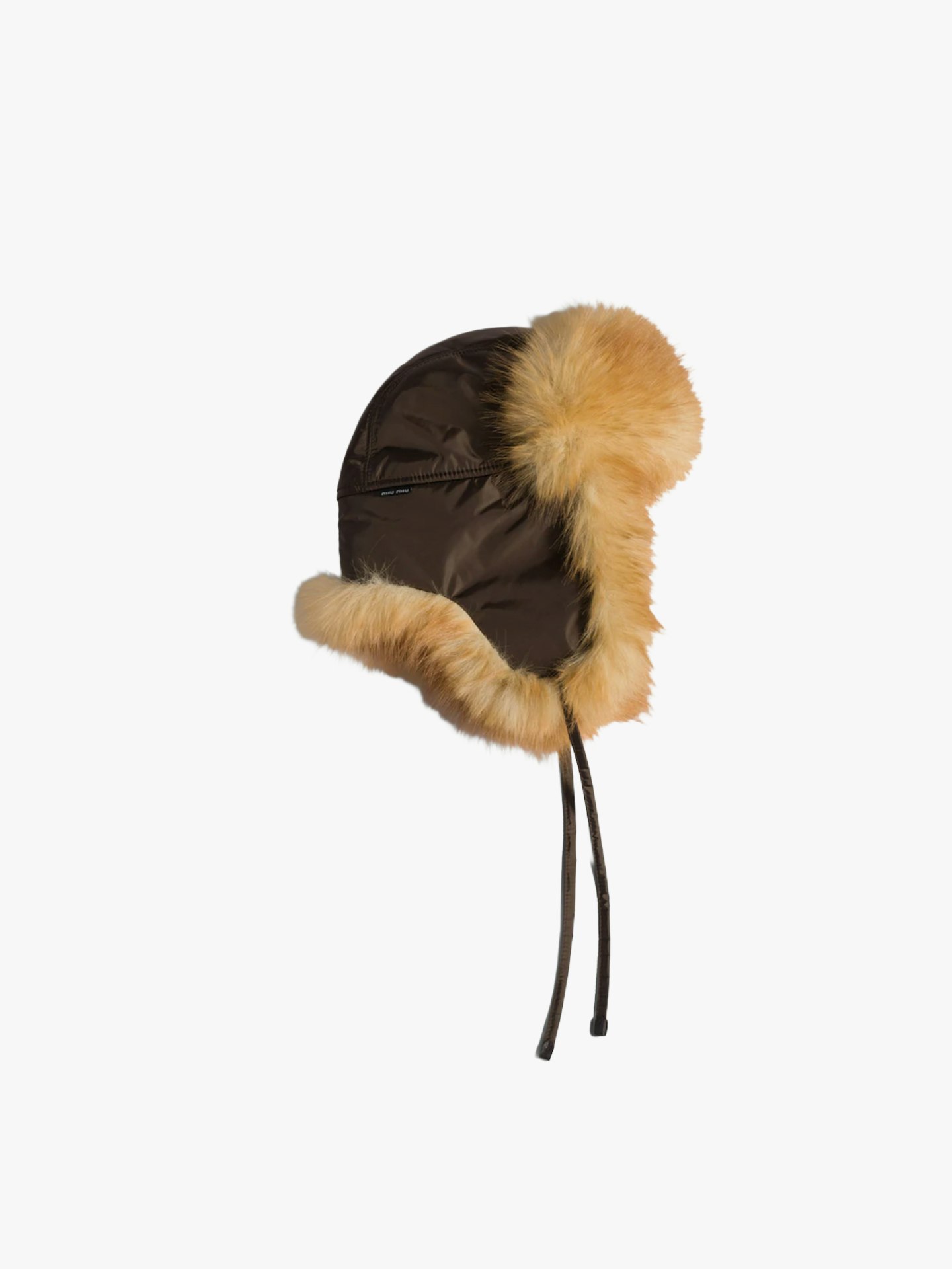 Miu Miu, Technical Fabric-Faux Fur Trapper Hat