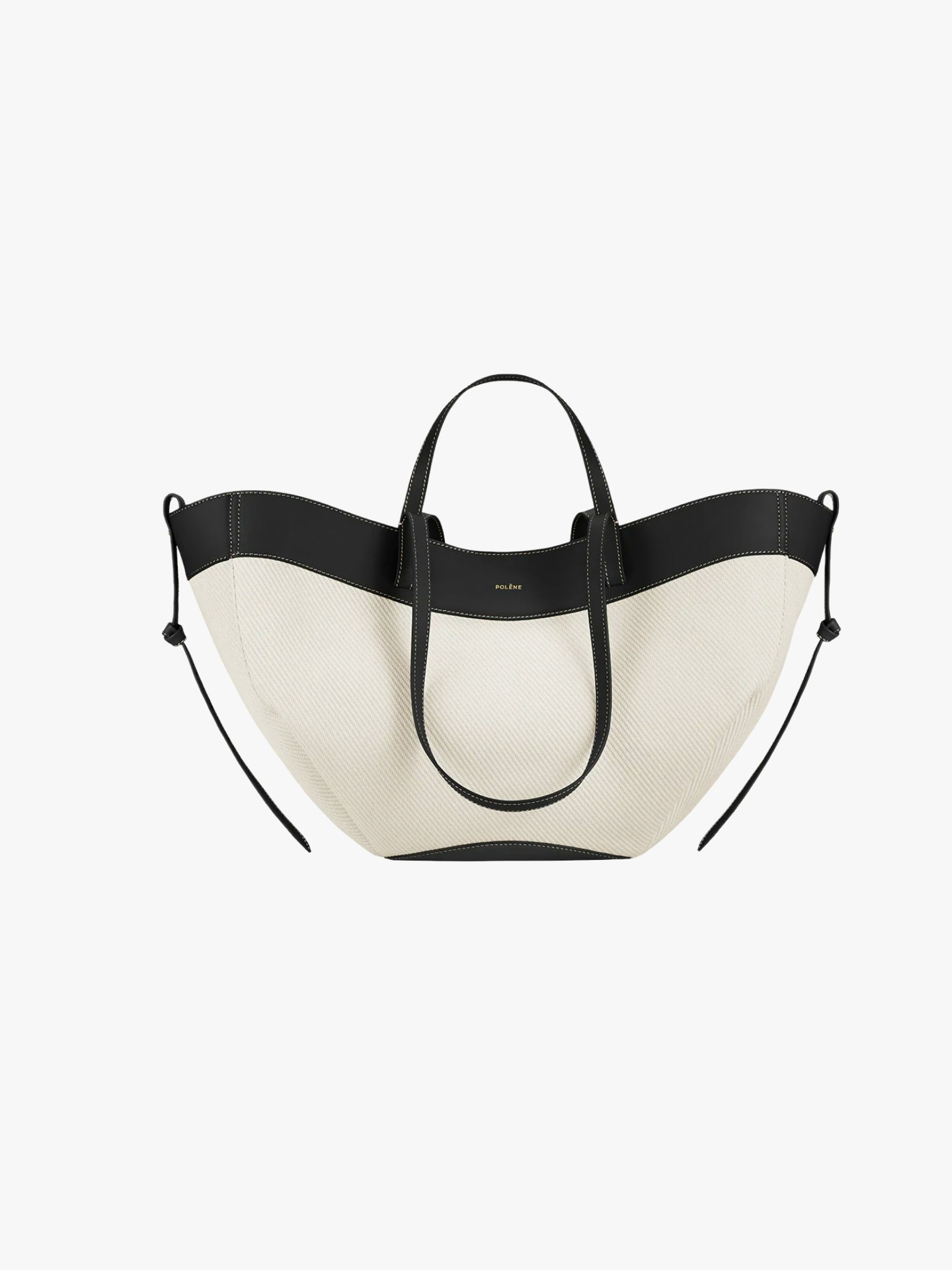 Polene, Cyme Black Canvas Bag