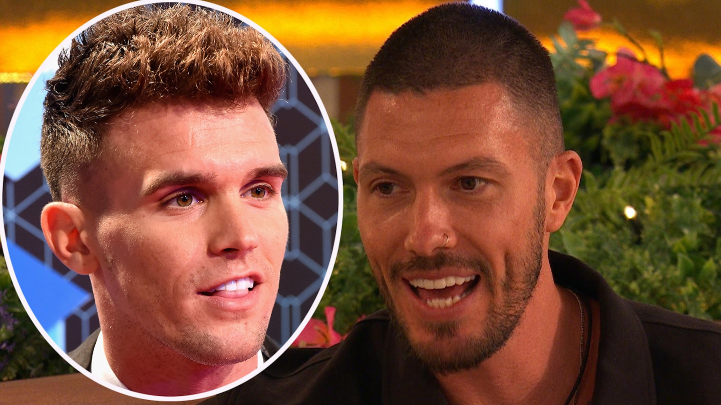 Gary Beadle looks at Adam Maxted in a comped image