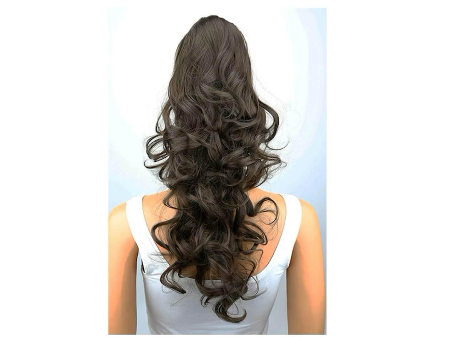 CAISHA 24" Long Hair Clip On Ponytail Extension