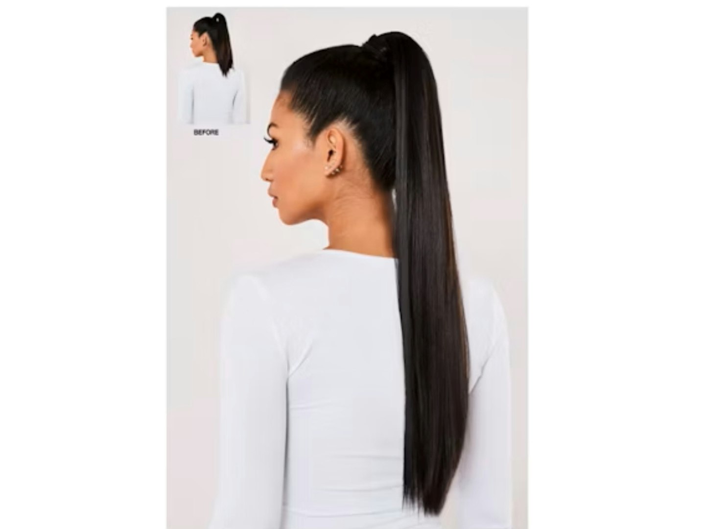 Lullabellz Grande Lengths 26" Straight Wrap Around Pony Dark Brown