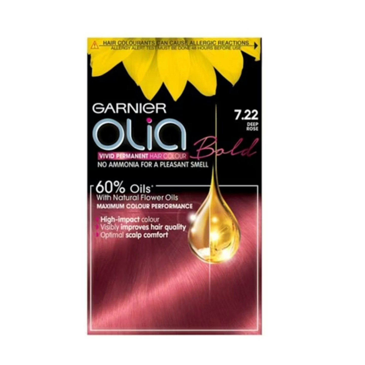 Garnier Olia Bold 7.22 Deep Rose Permanent Hair Dye