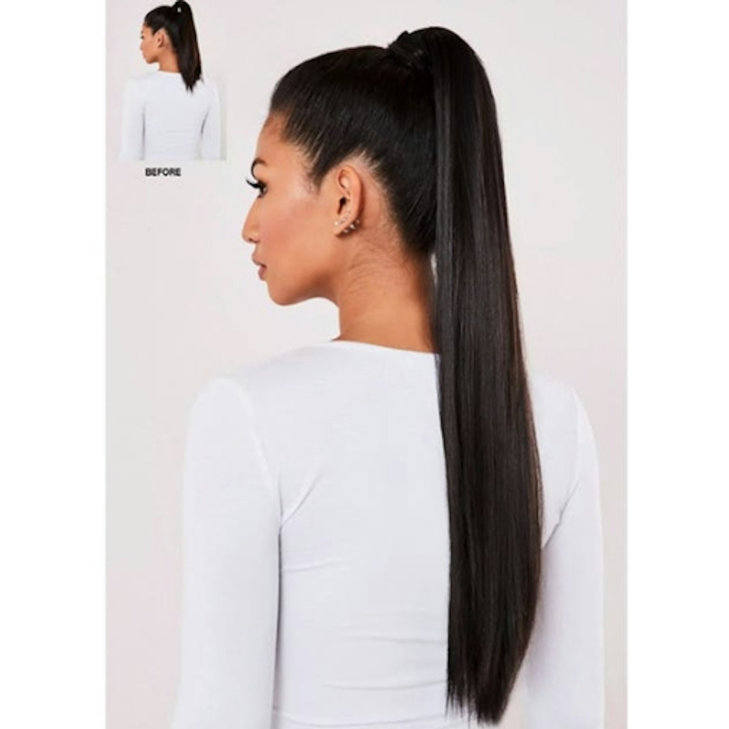 Lullabellz Grande Lengths 26" Straight Wrap Around Pony Dark Brown