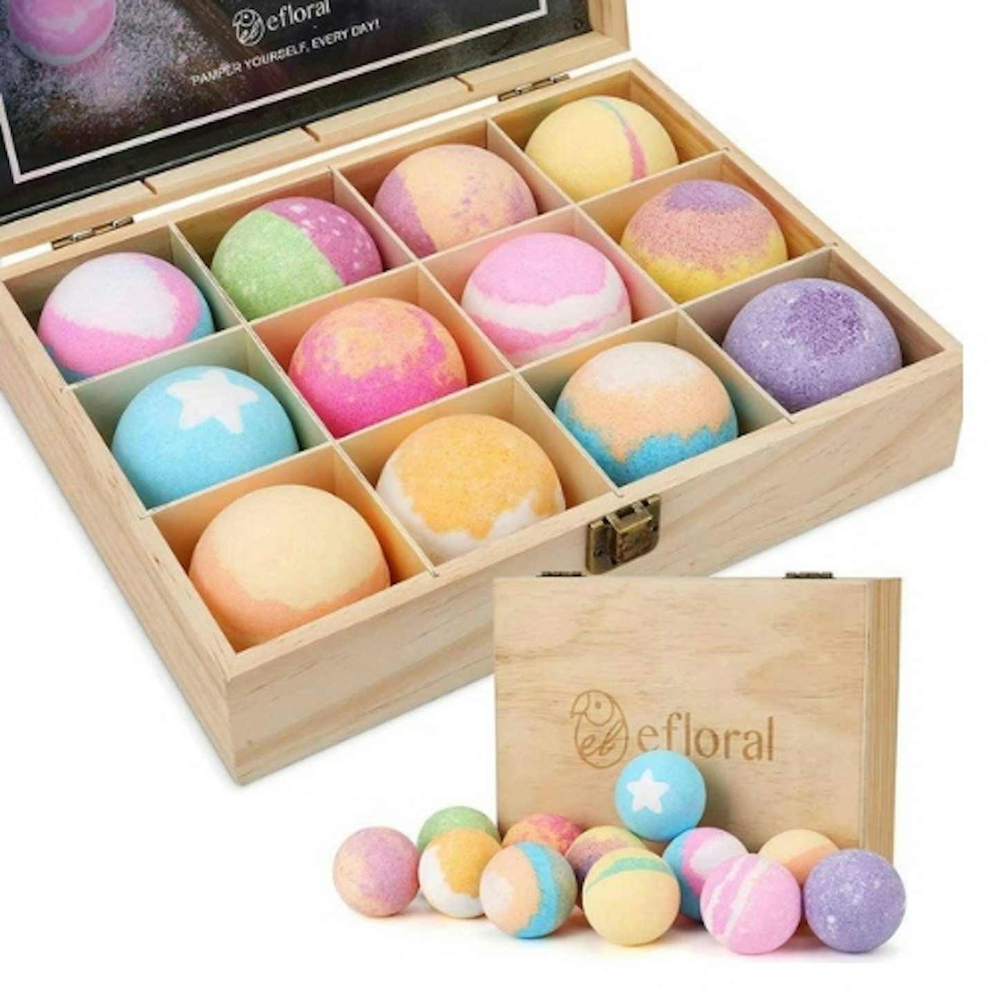 efloral 12pcs Bath Bombs Gift Set