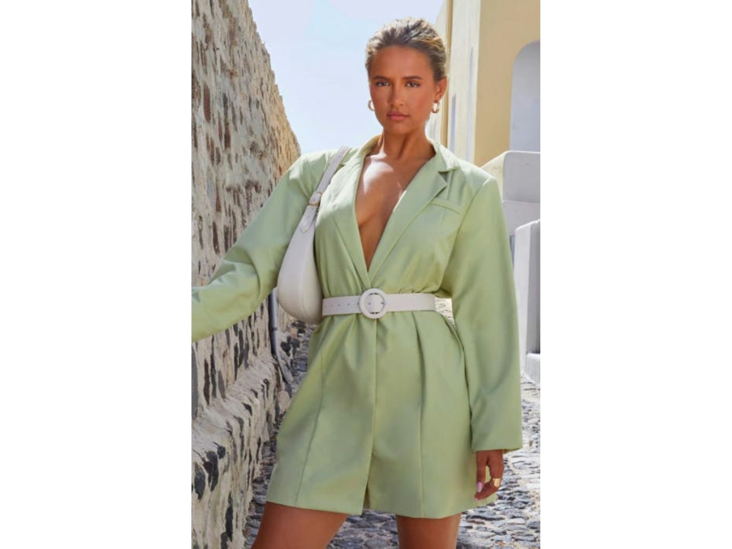 Sage Green Blazer Dress