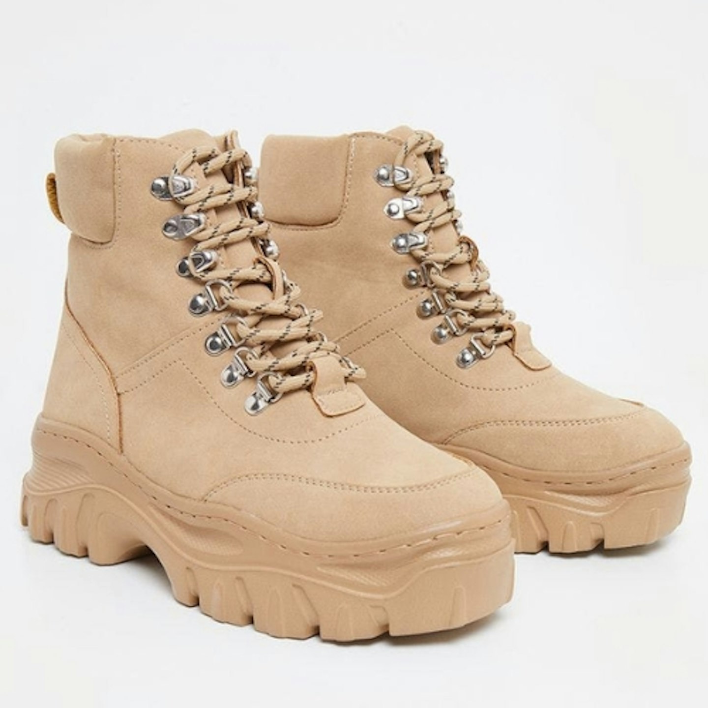 Sandy Flatform Chunky Hiker Boot Trainers