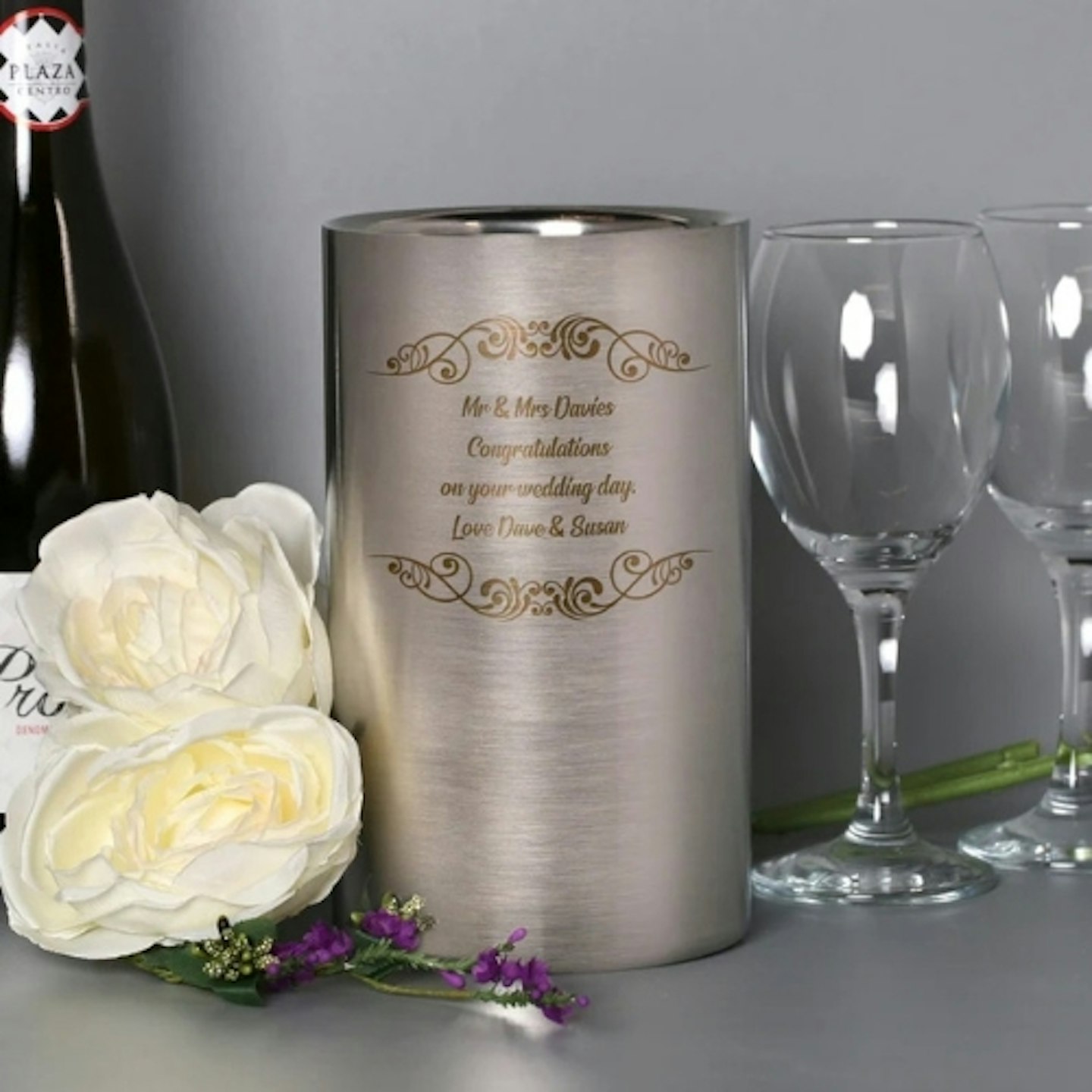 Personalised Stainless Steel Wine Cooler