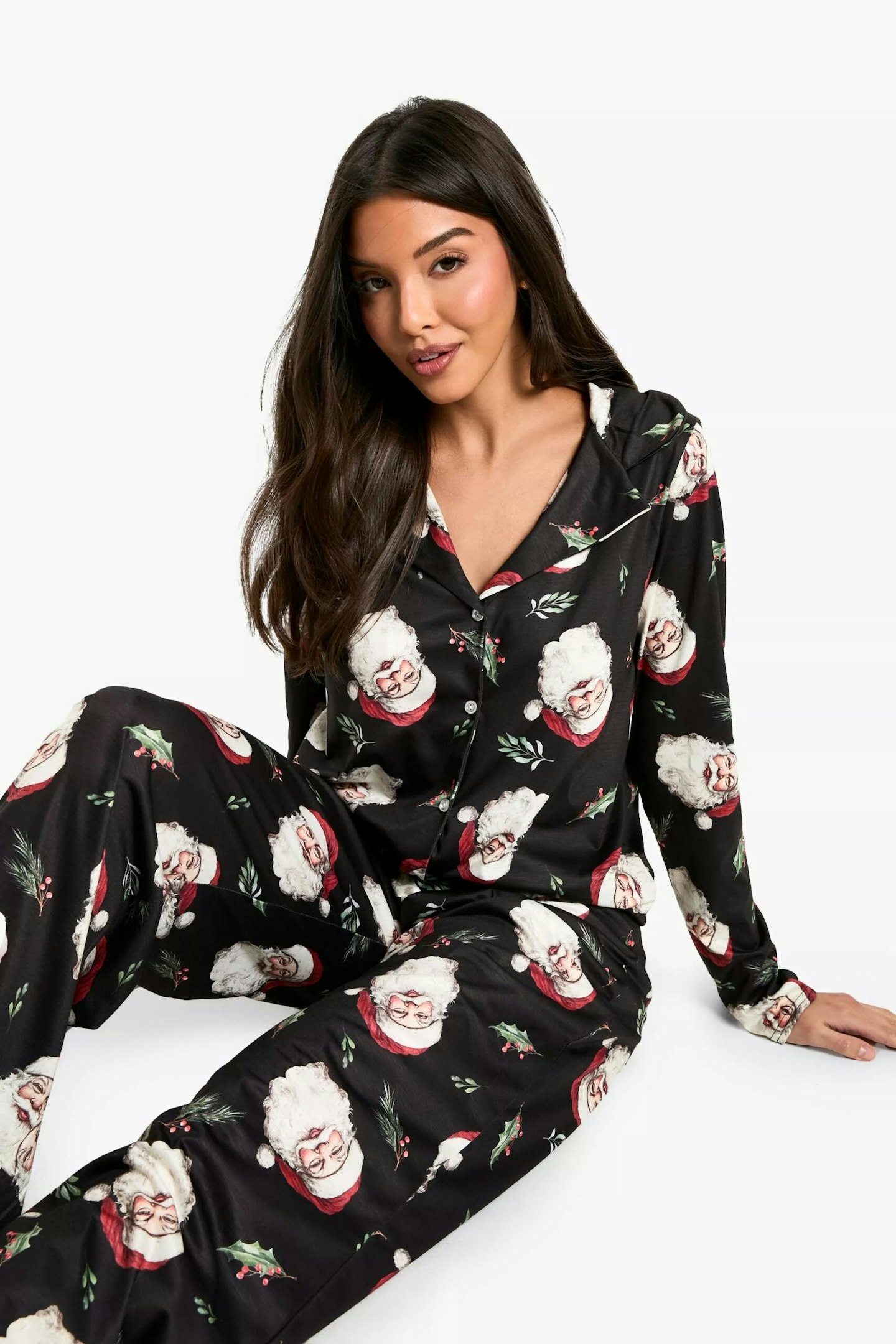 Vintage Santa Long Sleeve Pyjamas