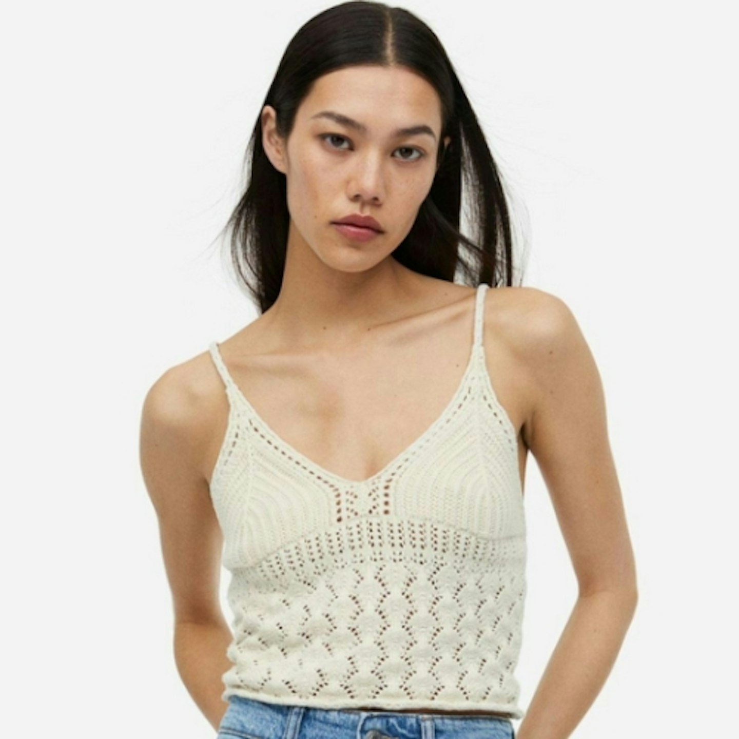 Crochet-Look Top