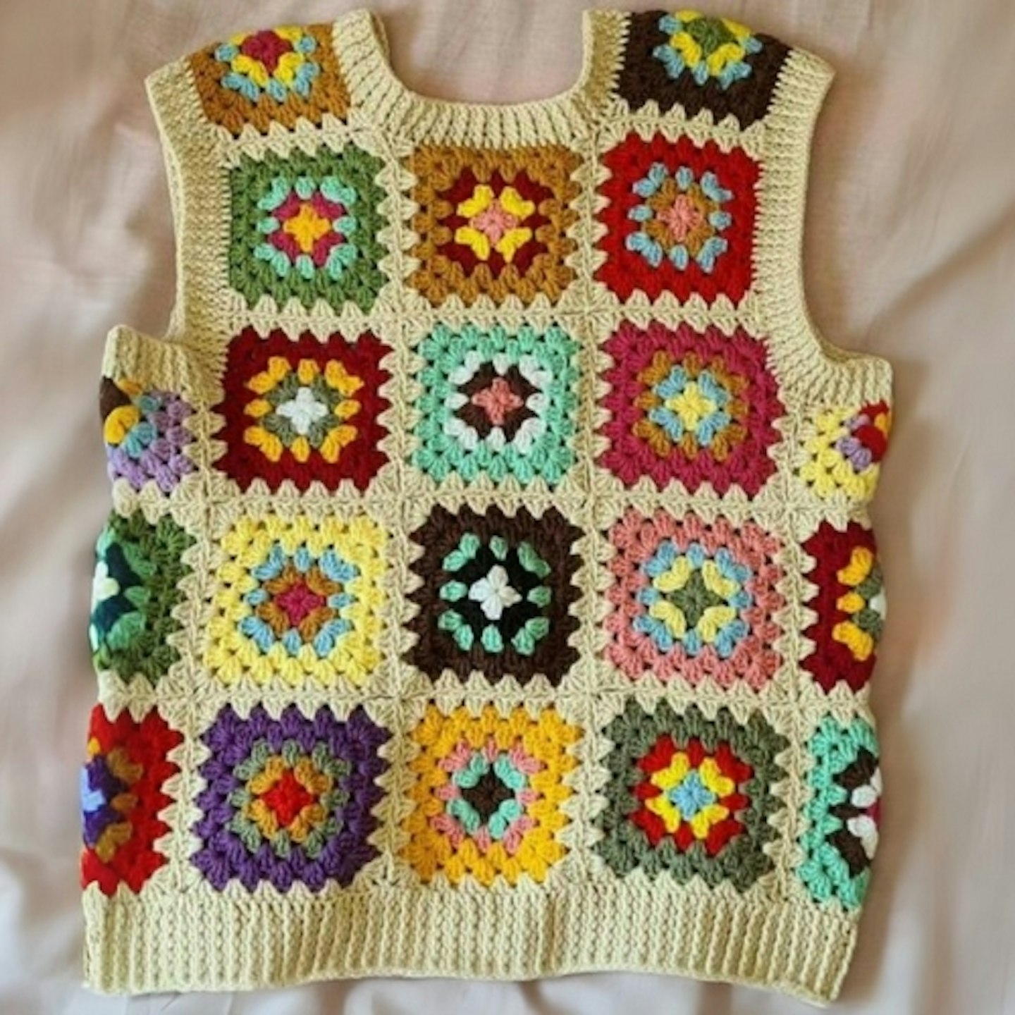 Granny Square Crochet Vest