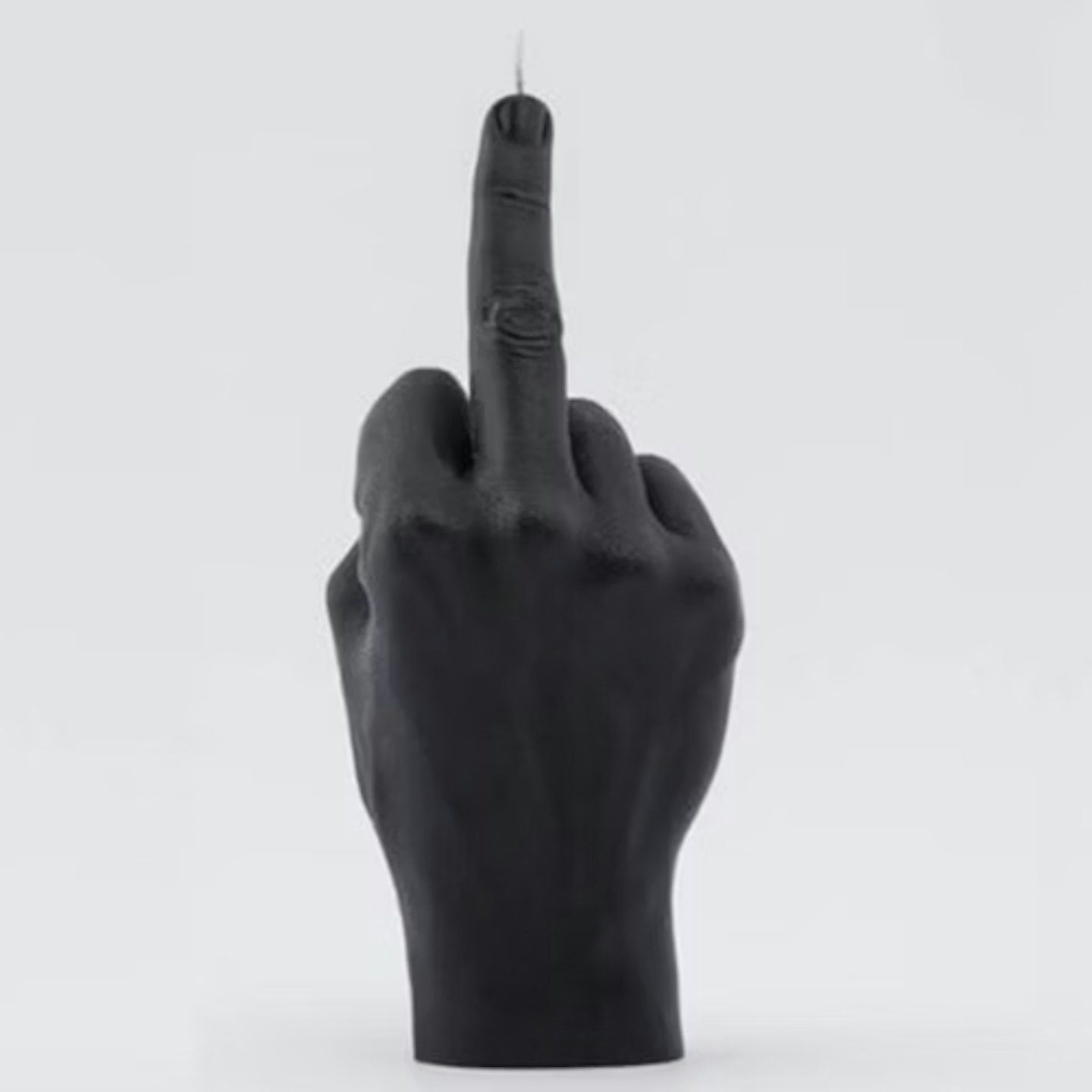 PREZZYBOX Black Middle Finger Candle Hand