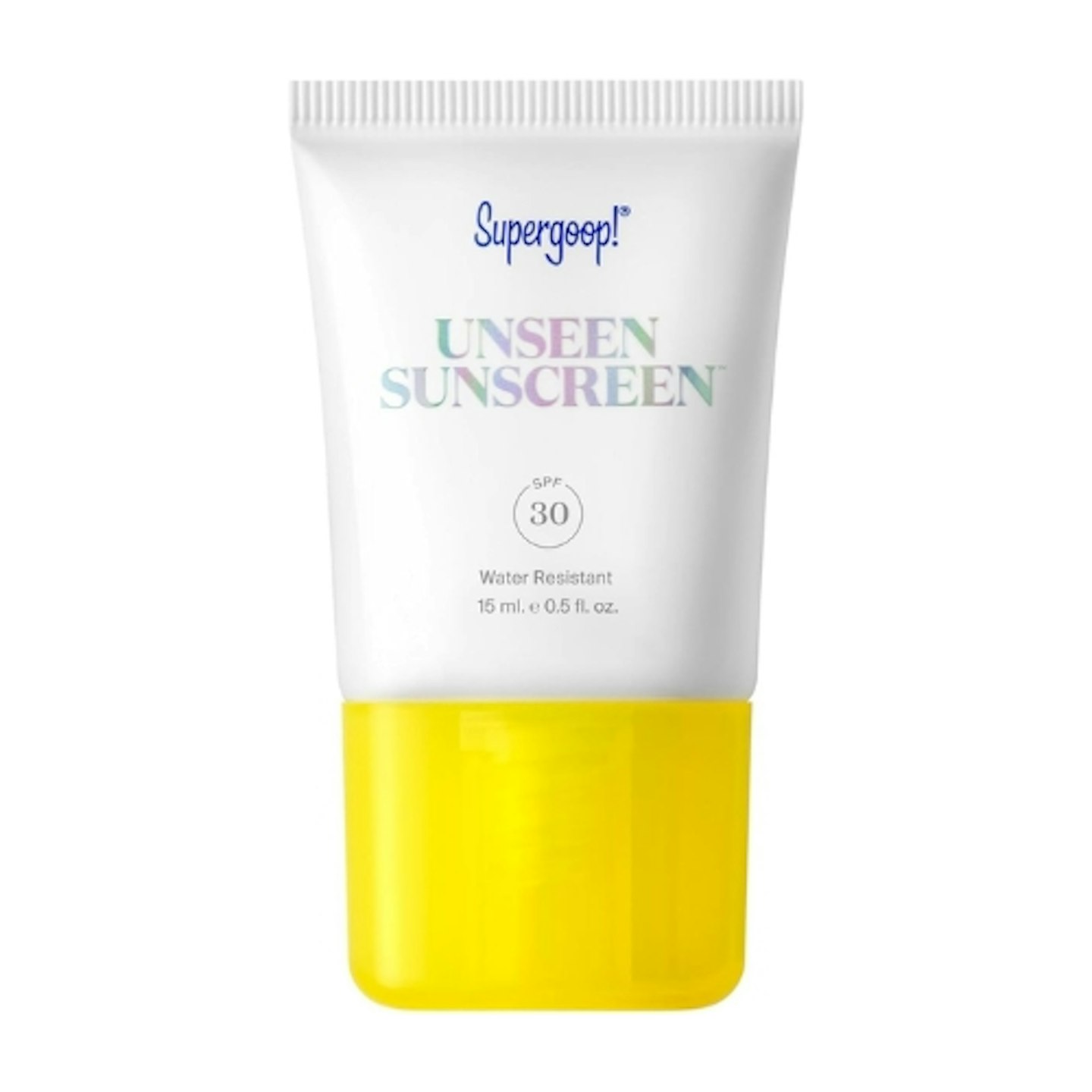 SUPERGOOP! Unseen Sunscreen SPF 30 travel suncream 15ml