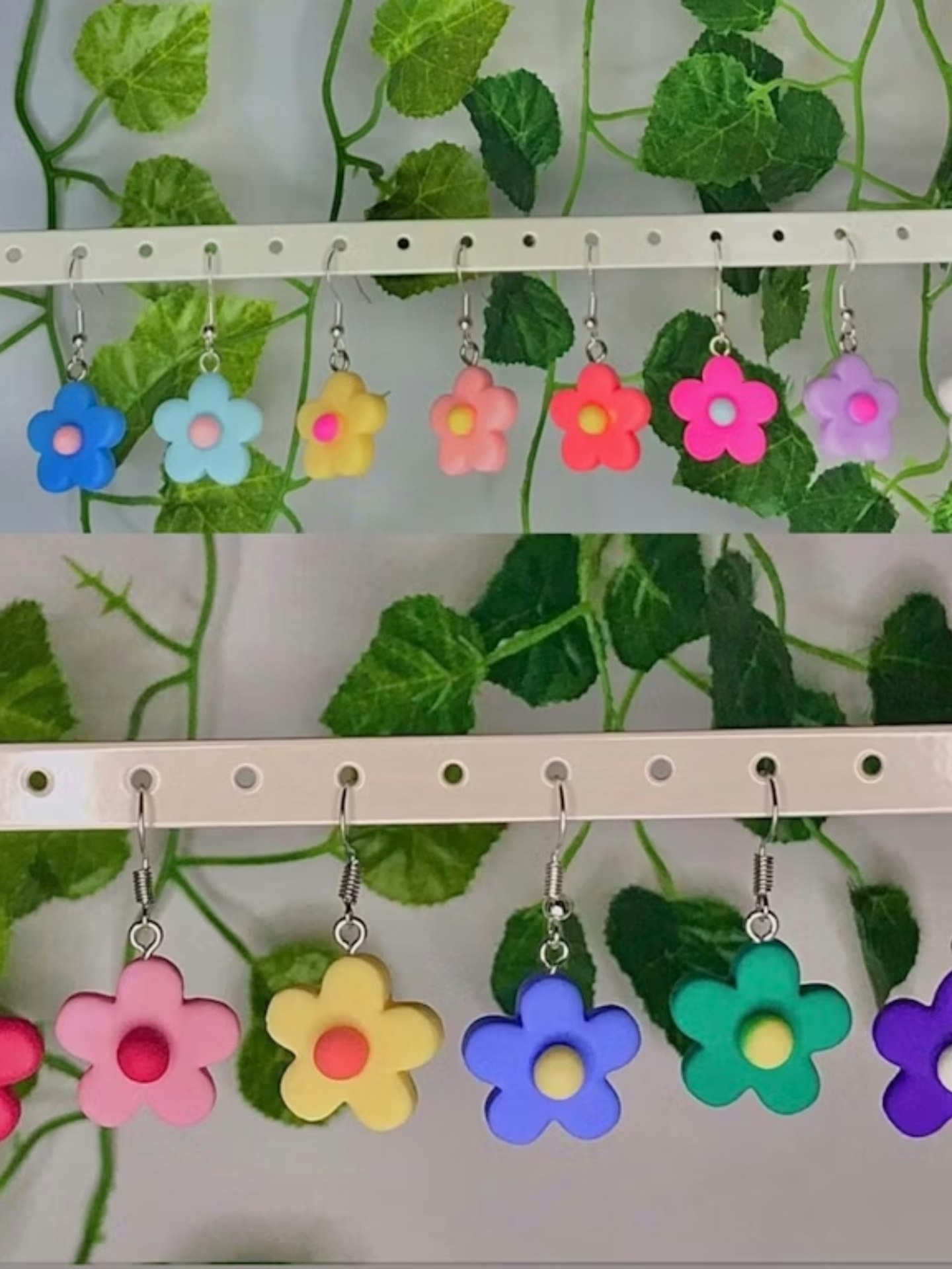 Retro Flower Hook Earrings