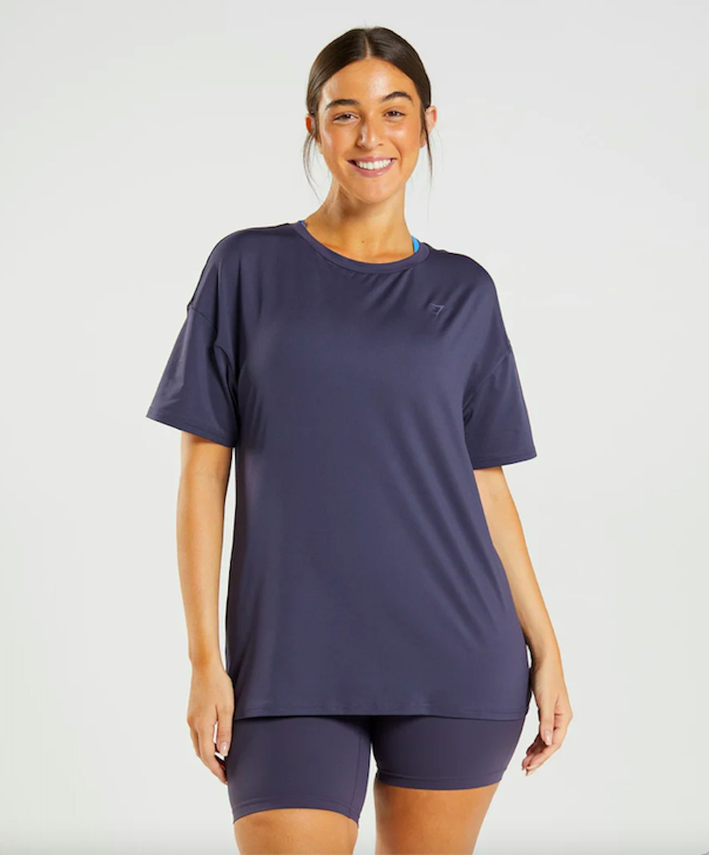 Whitney Oversized T-shirt in Indigo Navy
