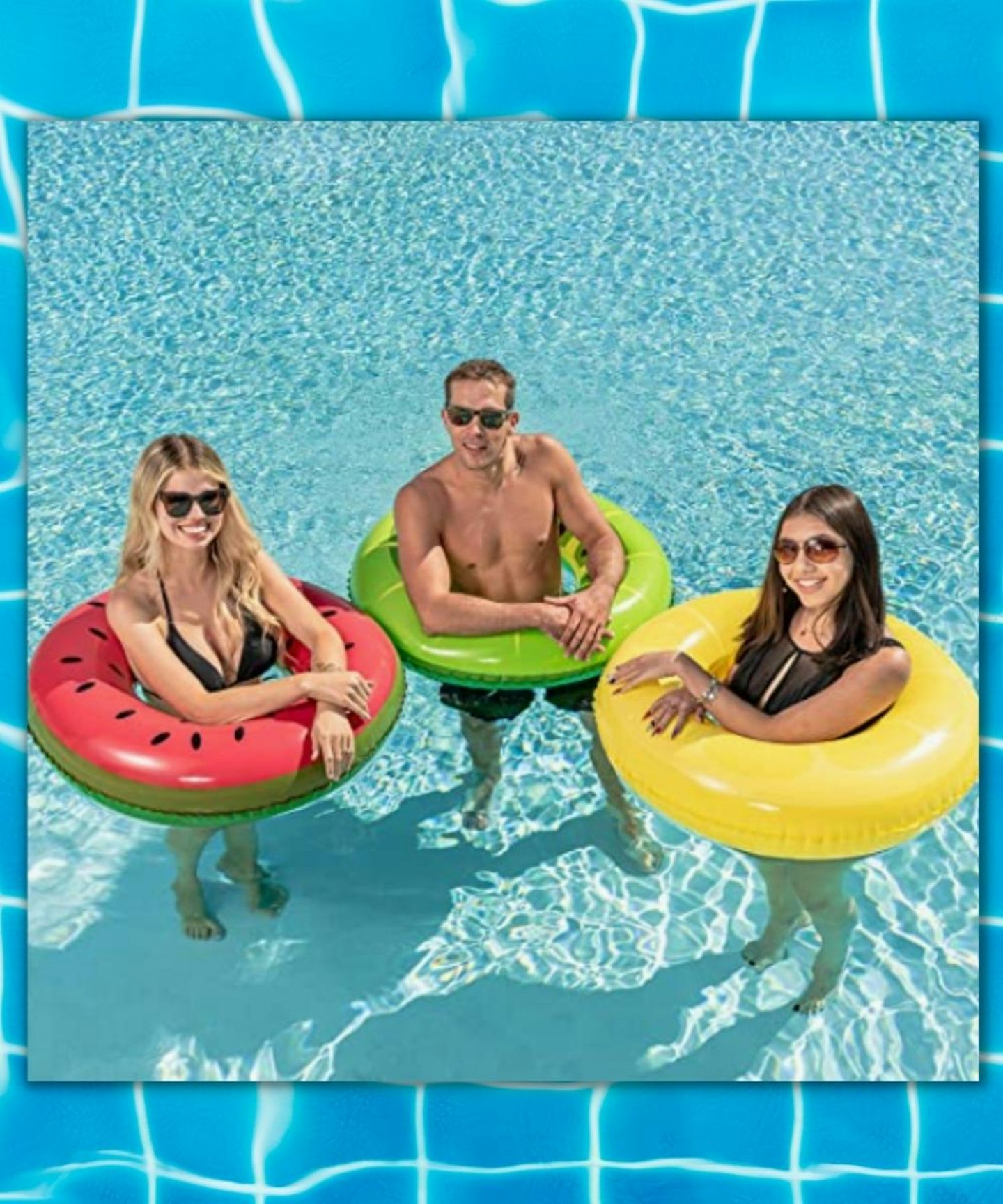 JOYIN Inflatable Pool Floats 32.5" (3 Pack)