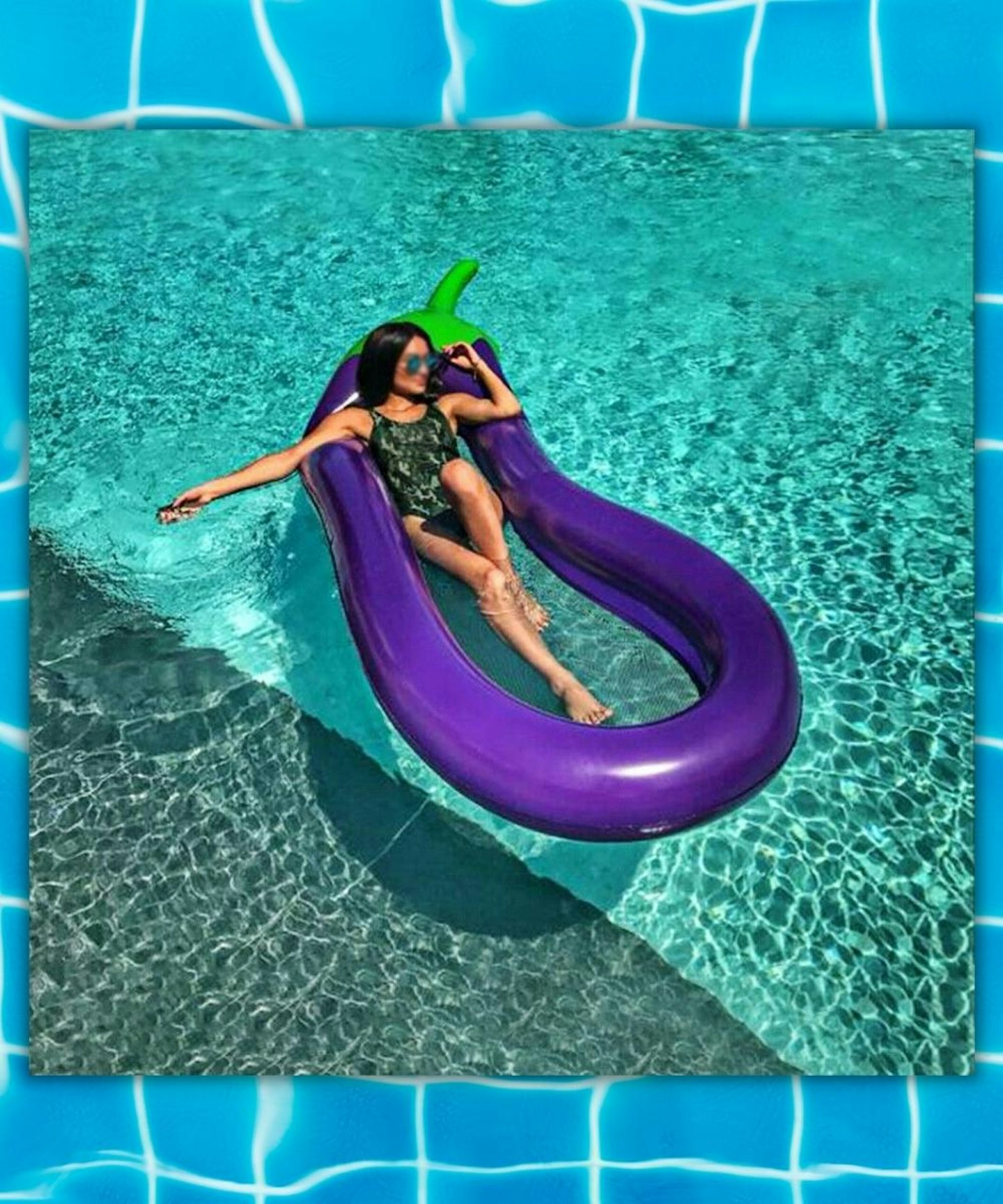 Eggplant Inflatable Pool Float