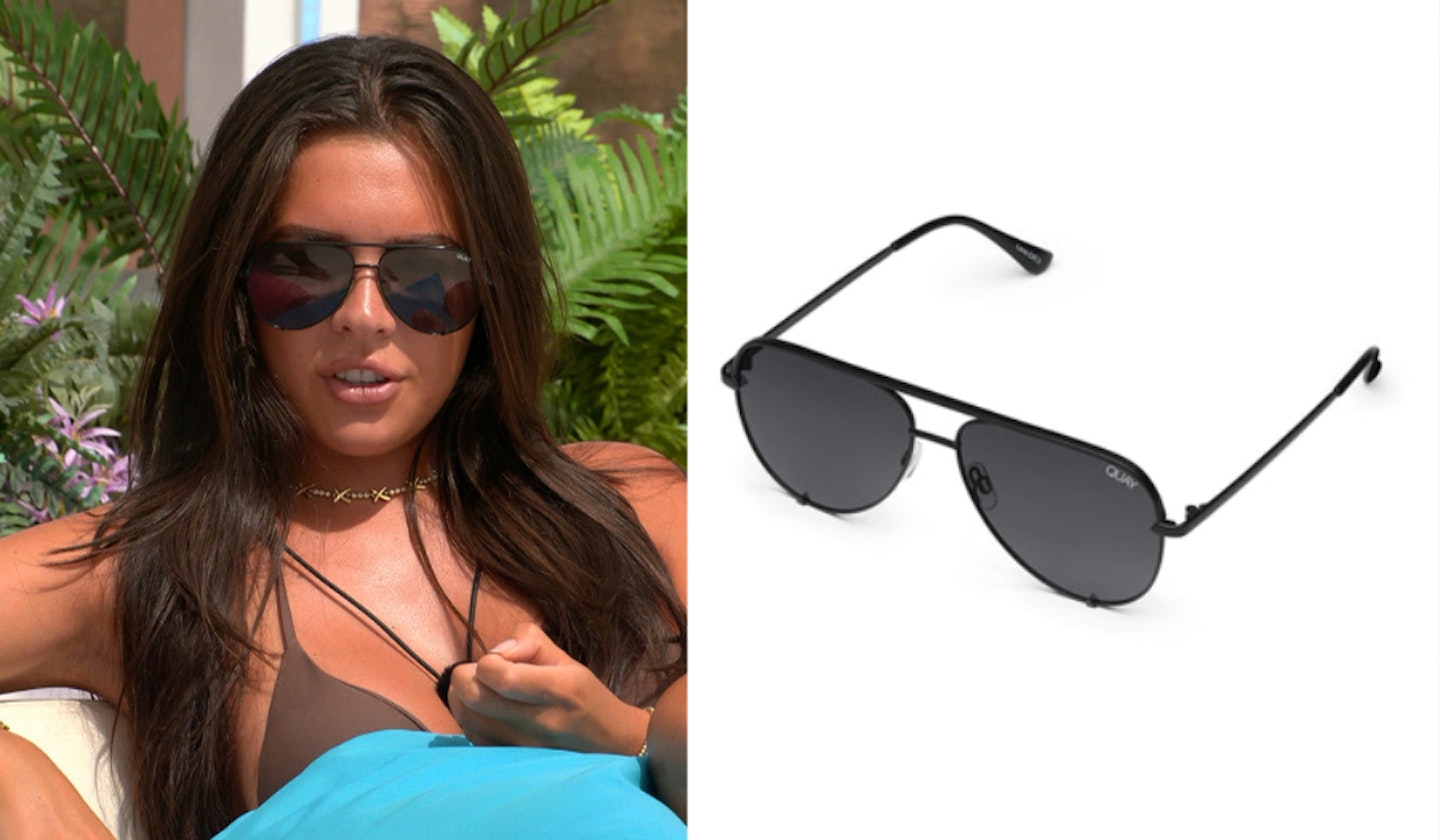 Gemma's black aviator sunglasses