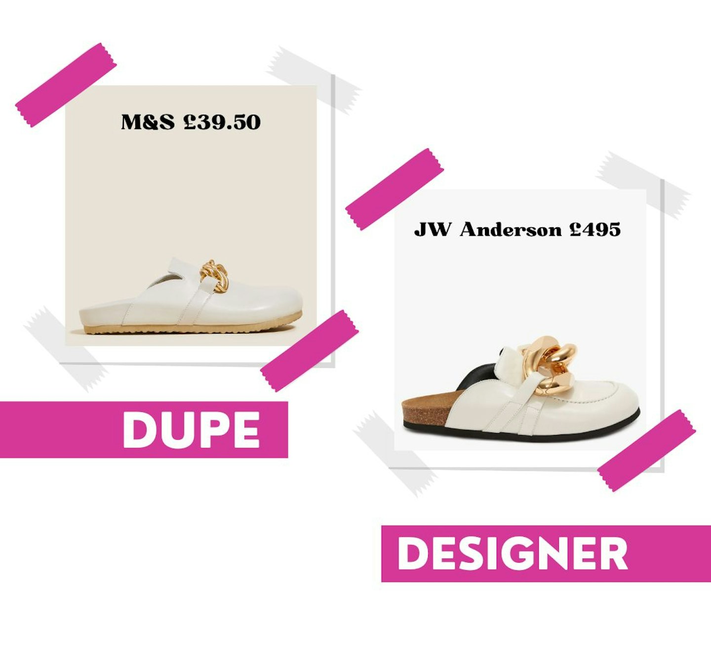 Mango and JW Anderson white mules