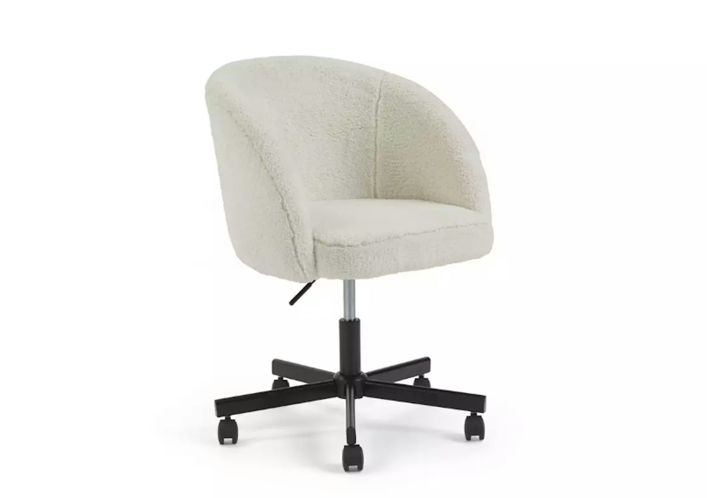 Habitat Sonny Fabric Office Chair - Black & White